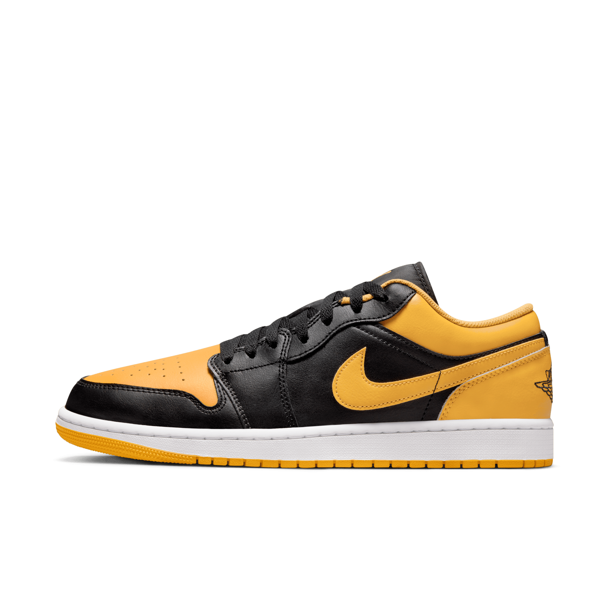 Black and gold sale jordan 1 low