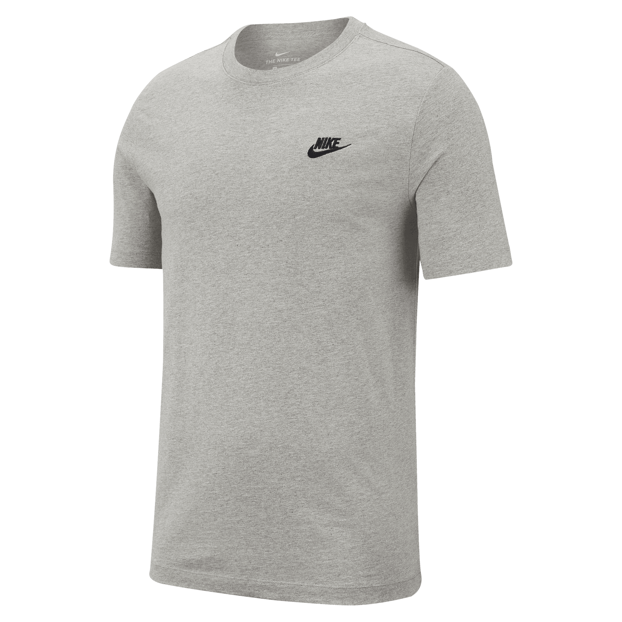 NIKE SPORTSWEAR CLUB MEN'S T-SHIRT DK GREY HEATHER/BLACK