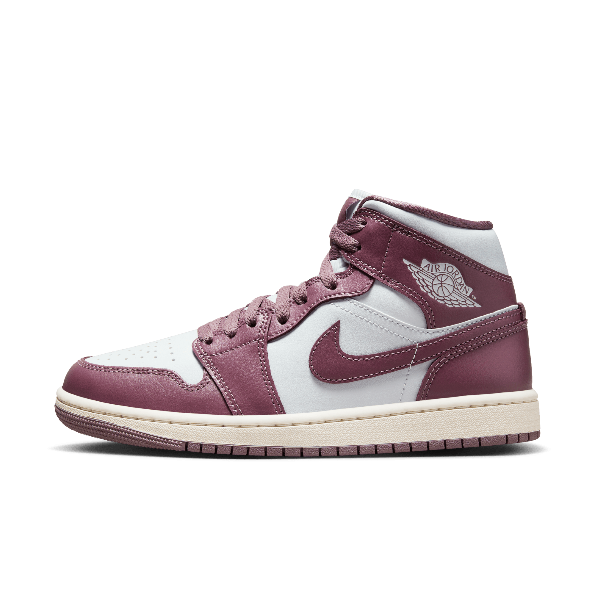 AIR JORDAN 1 MID WOMEN S SHOES PURE PLATINUM SKY J MAUVE SAIL