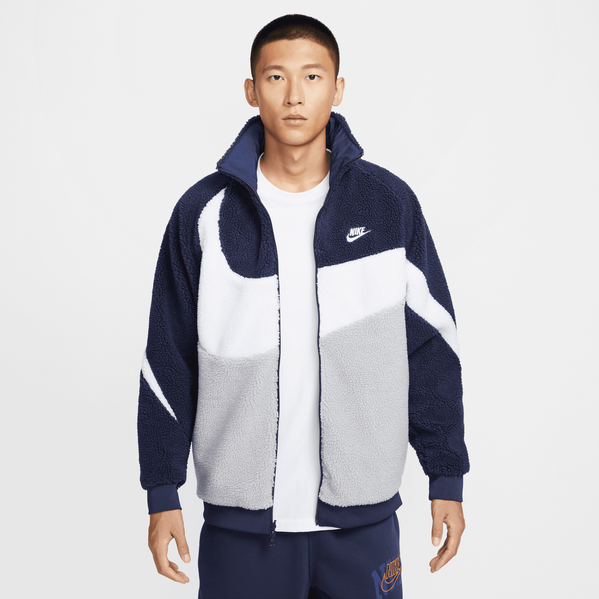 NIKE SPORTSWEAR SWOOSH MEN S FULL ZIP REVERSIBLE JACKET