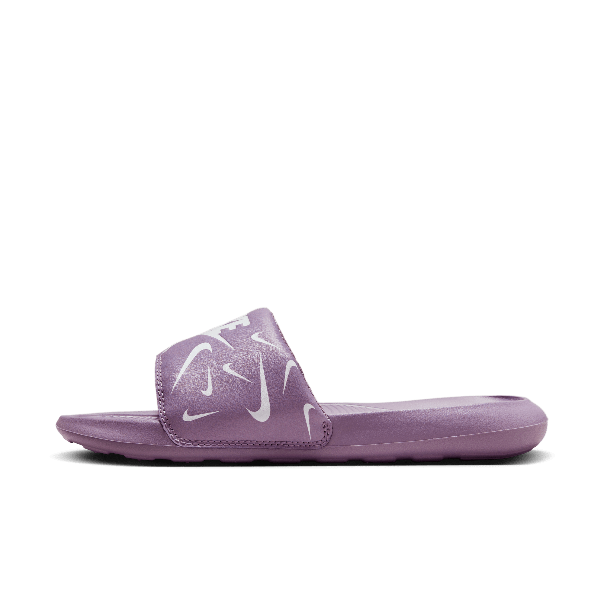 Mauve top nike slides
