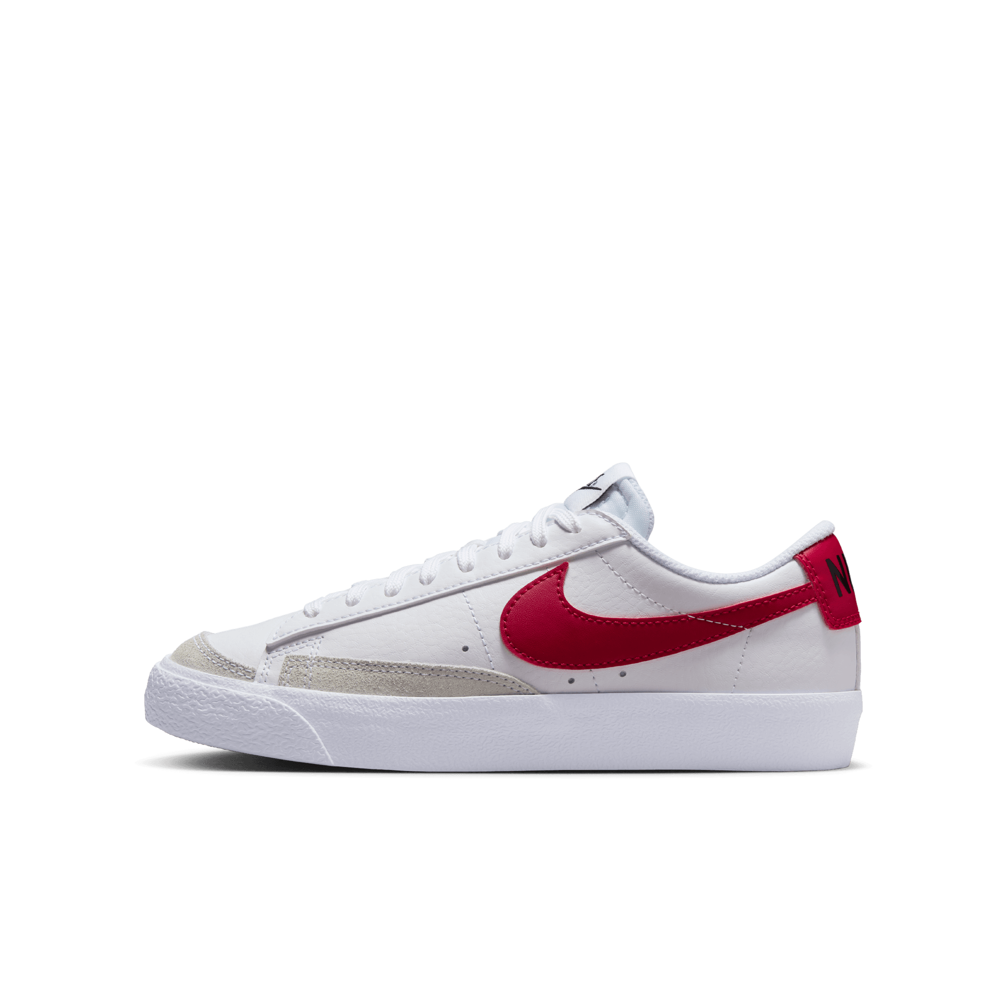 NIKE BLAZER LOW 77 BIG KIDS SHOES WHITE GYM RED BLACK Park Access