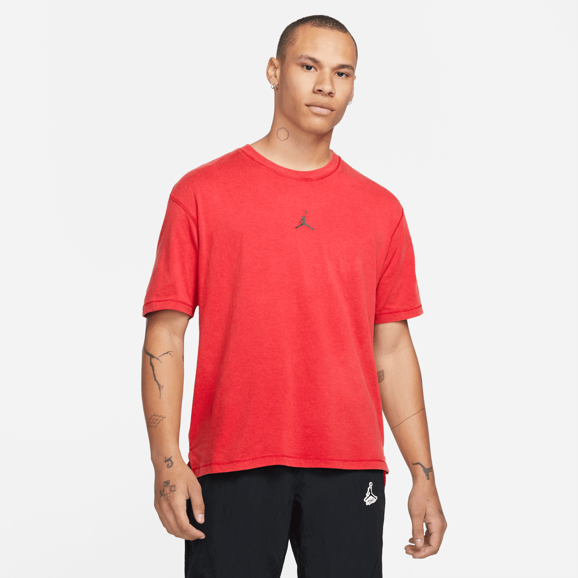 Red air jordan deals t shirt