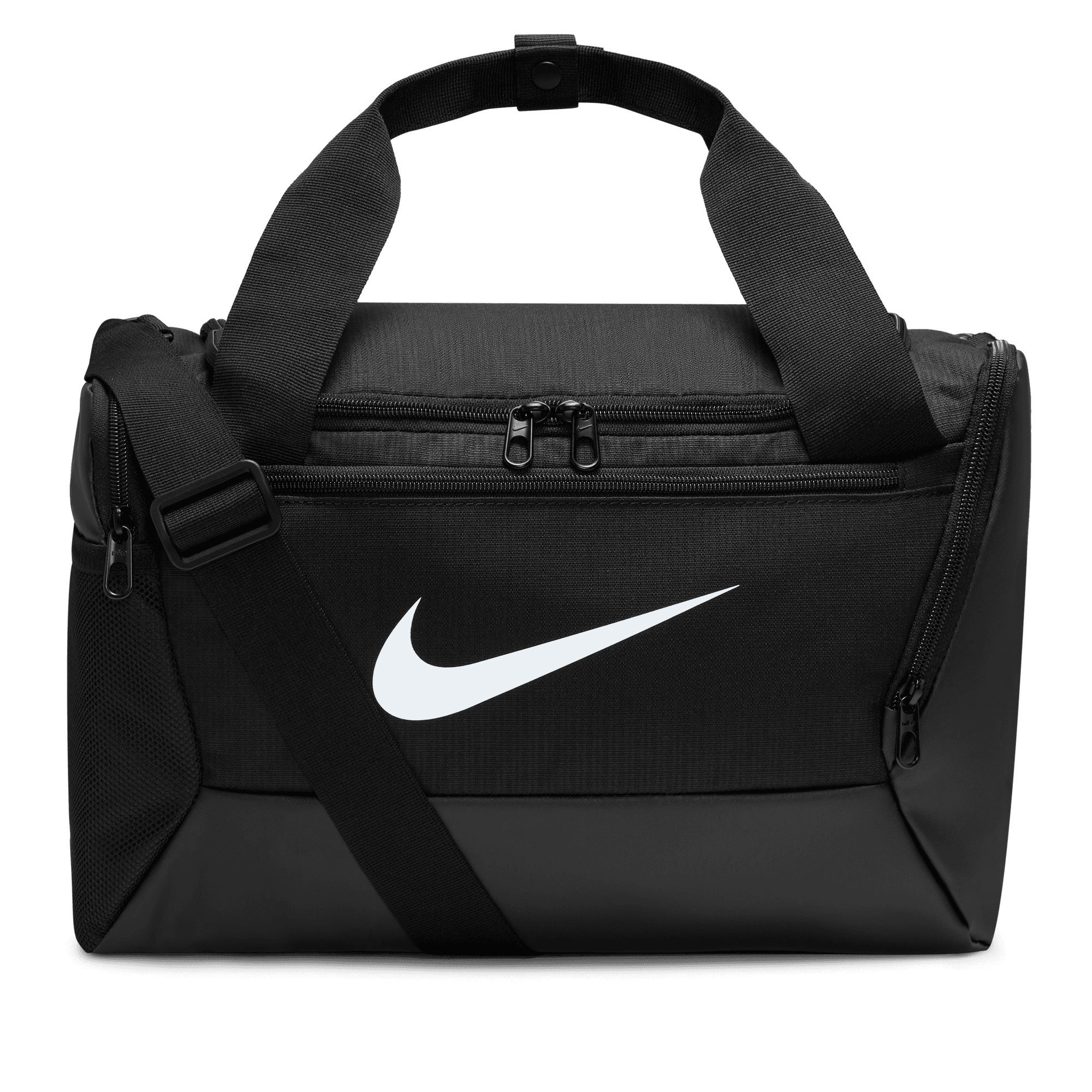 NIKE BRASILIA TRAINING DUFFEL BAG (EXTRA SMALL, 25L) BLACK/BLACK/WHITE