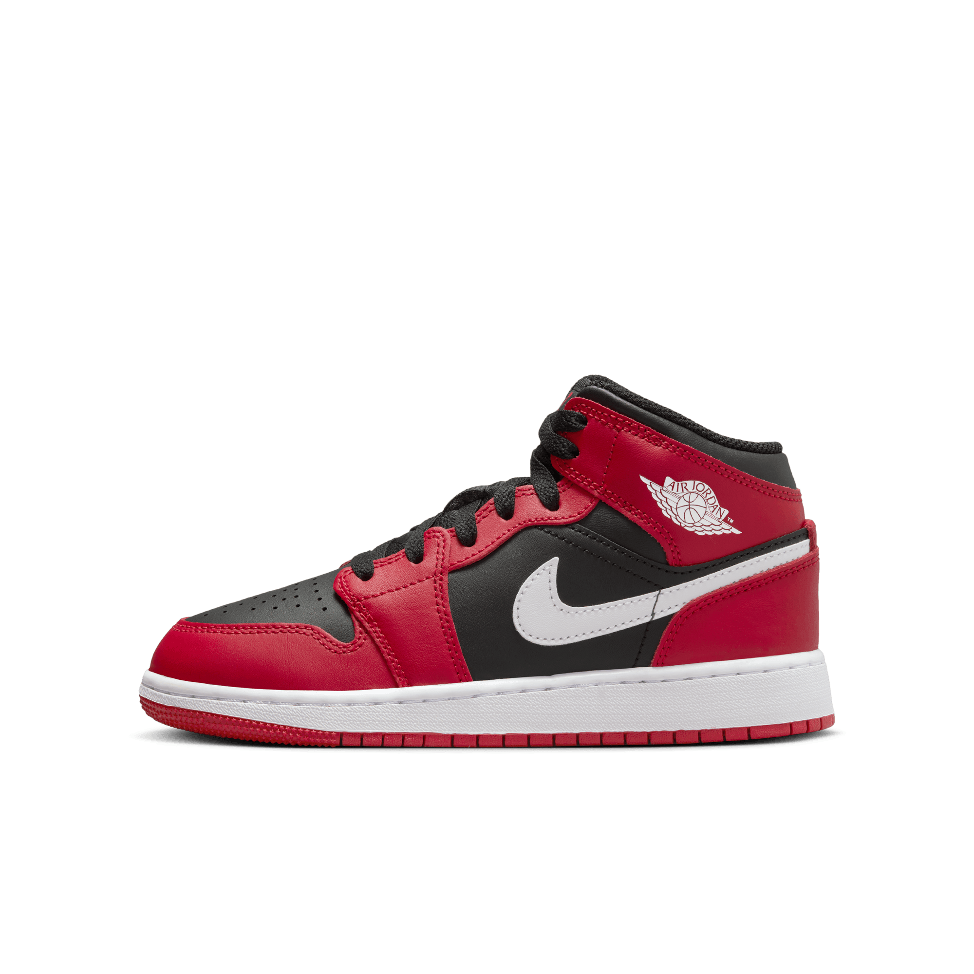 AIR JORDAN 1 MID BIG KIDS SHOES