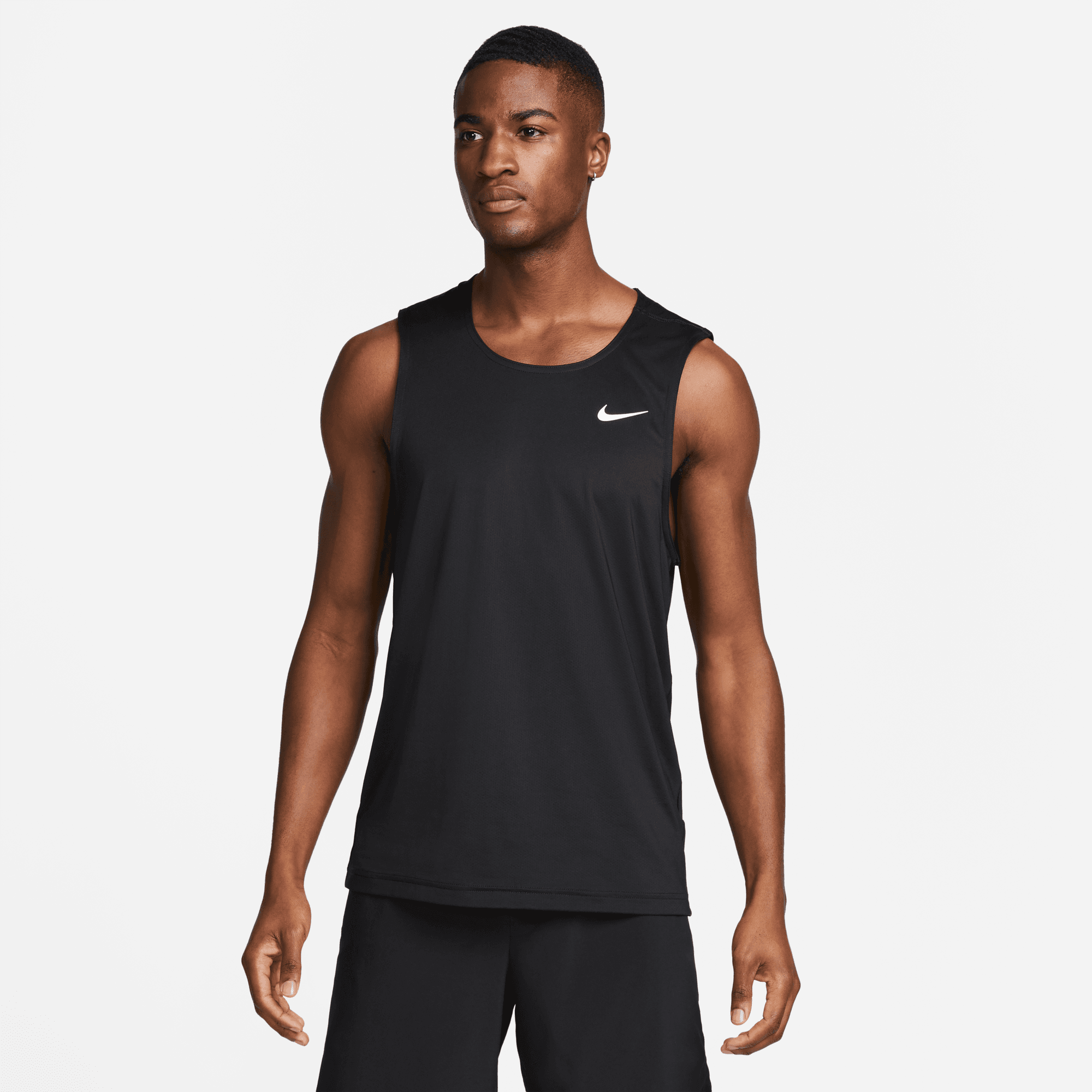 NIKE DRI FIT READY MEN S FITNESS TANK BLACK COOL GREY WHITE Park