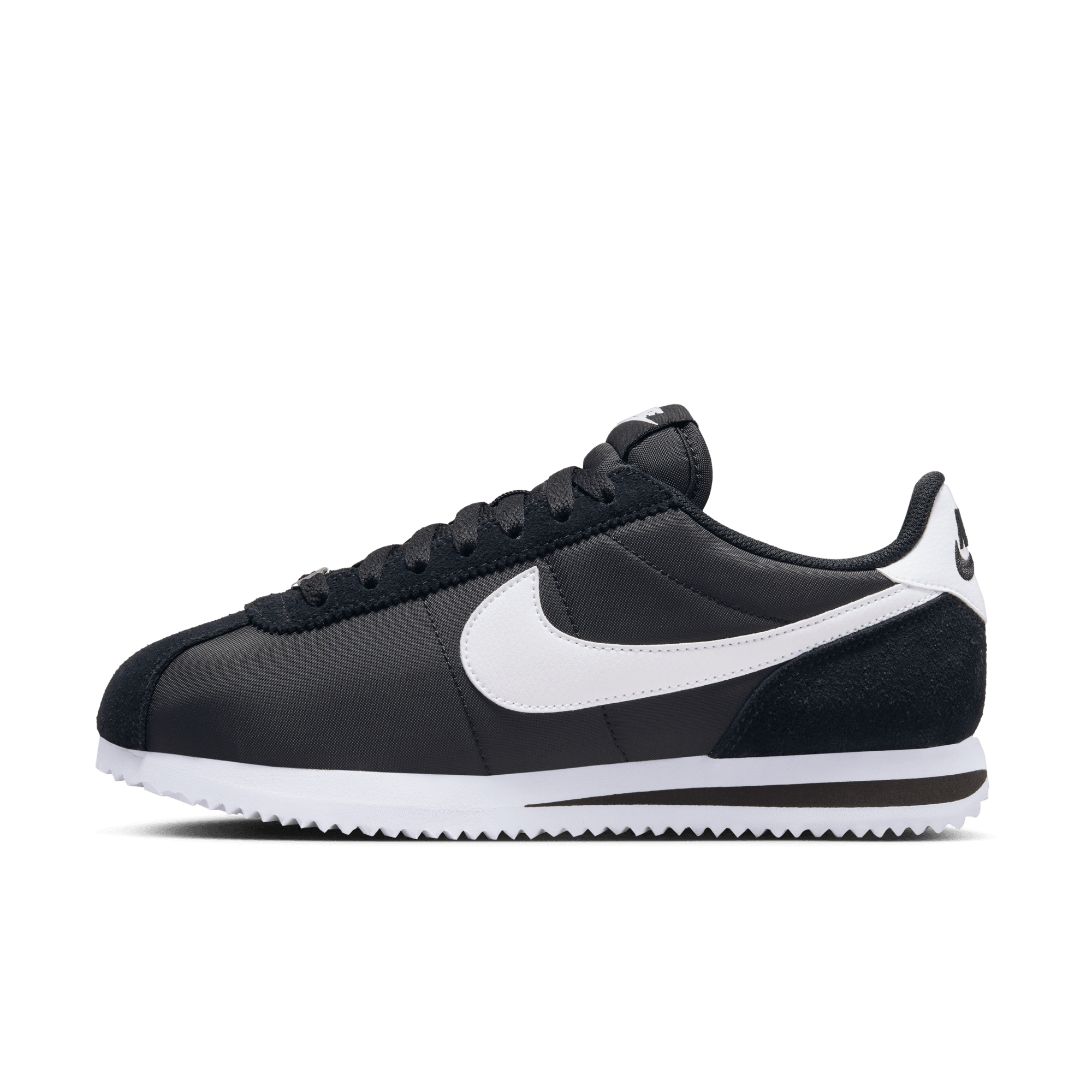 NIKE CORTEZ TEXTILE SHOES BLACK WHITE Park Access