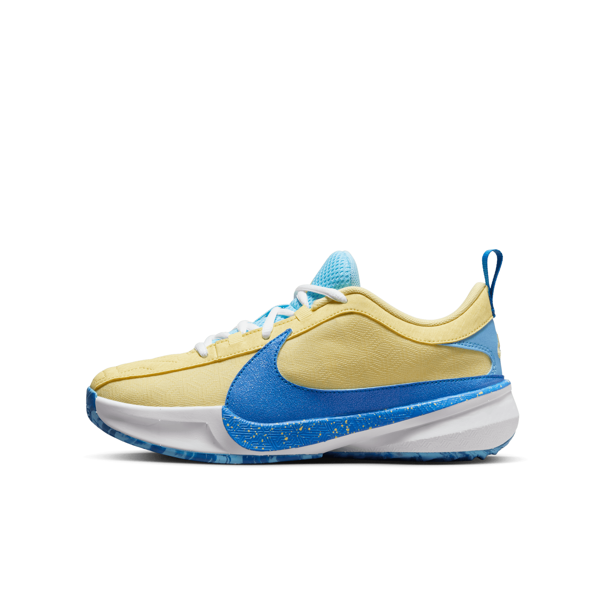 GIANNIS FREAK 5 BIG KIDS BASKETBALL SHOES PHOTO BLUE LT LASER