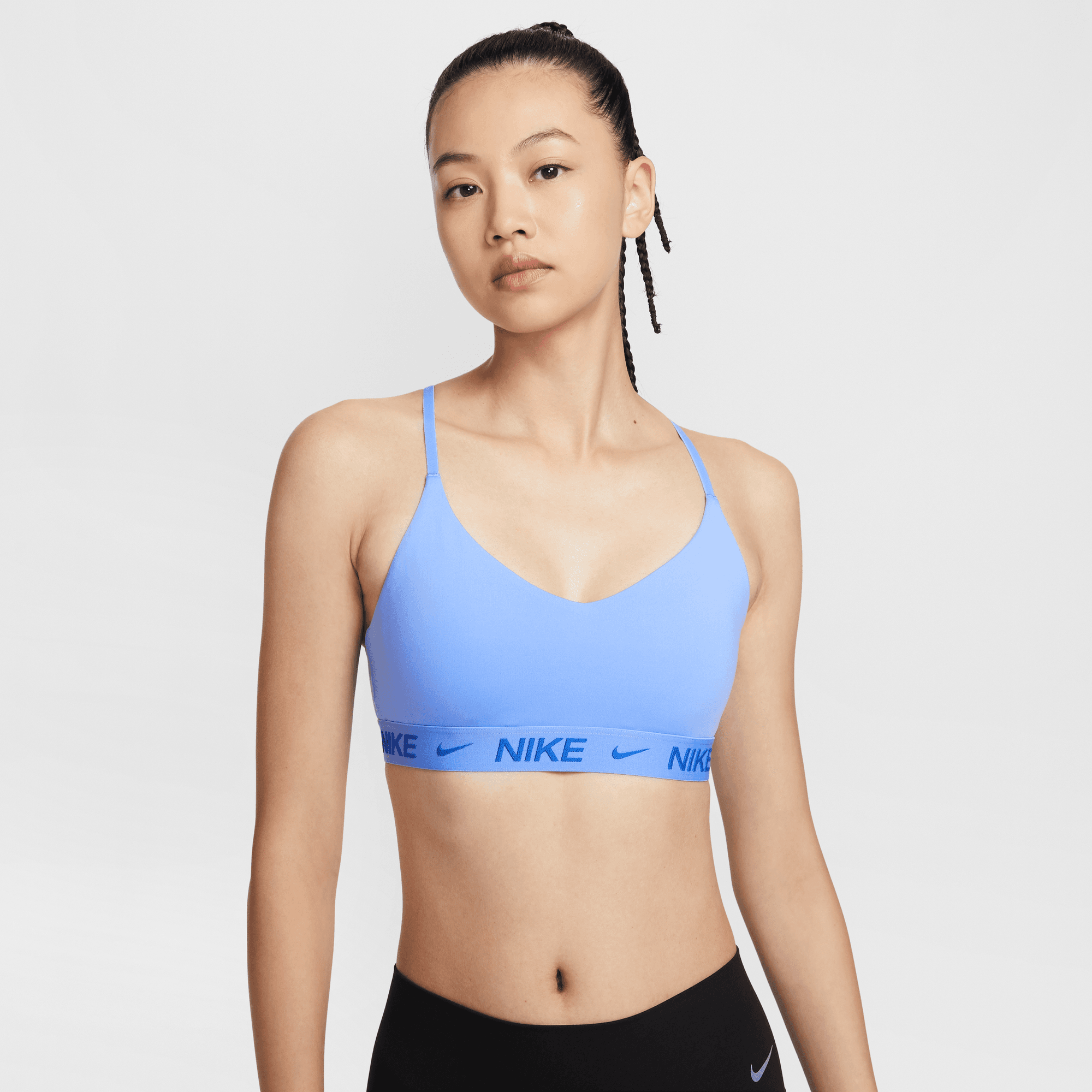 Nike light blue sports bra shop