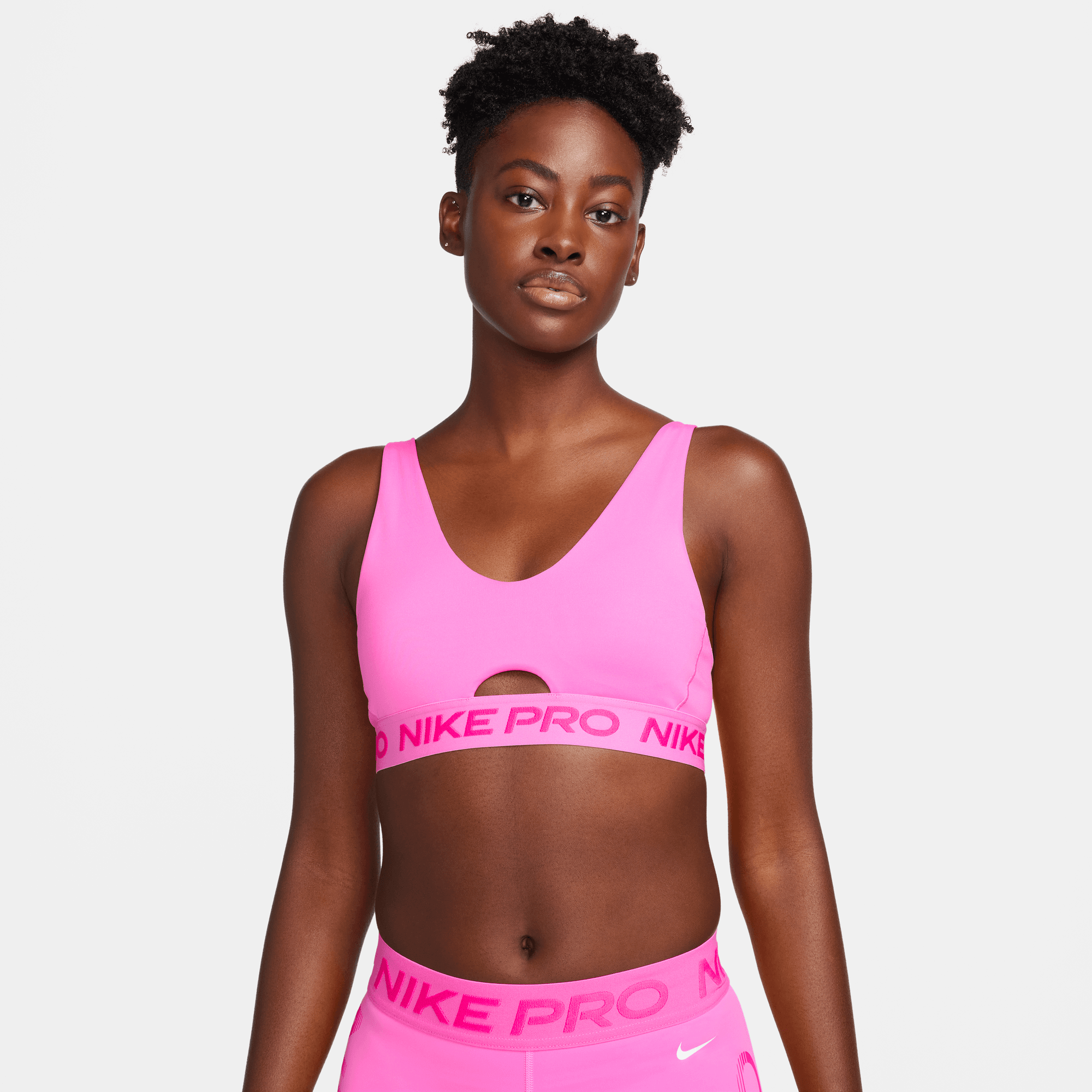 Pink top nike crop