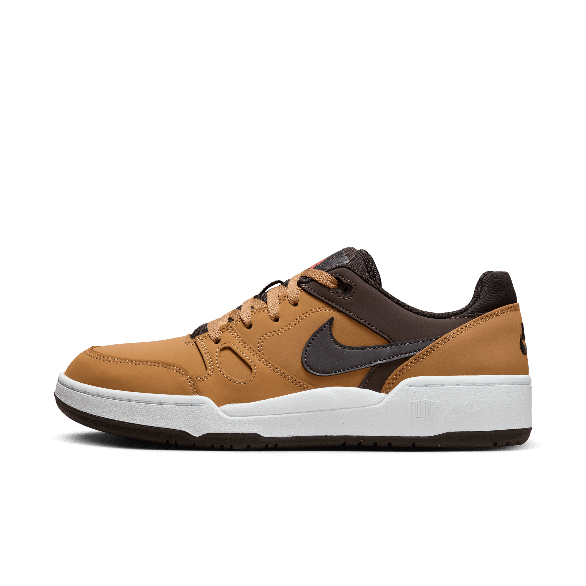 NIKE FULL FORCE LOW PREMIUM MEN S SHOES FLAX VELVET BROWN BAROQUE BROWN WHITE Park Access