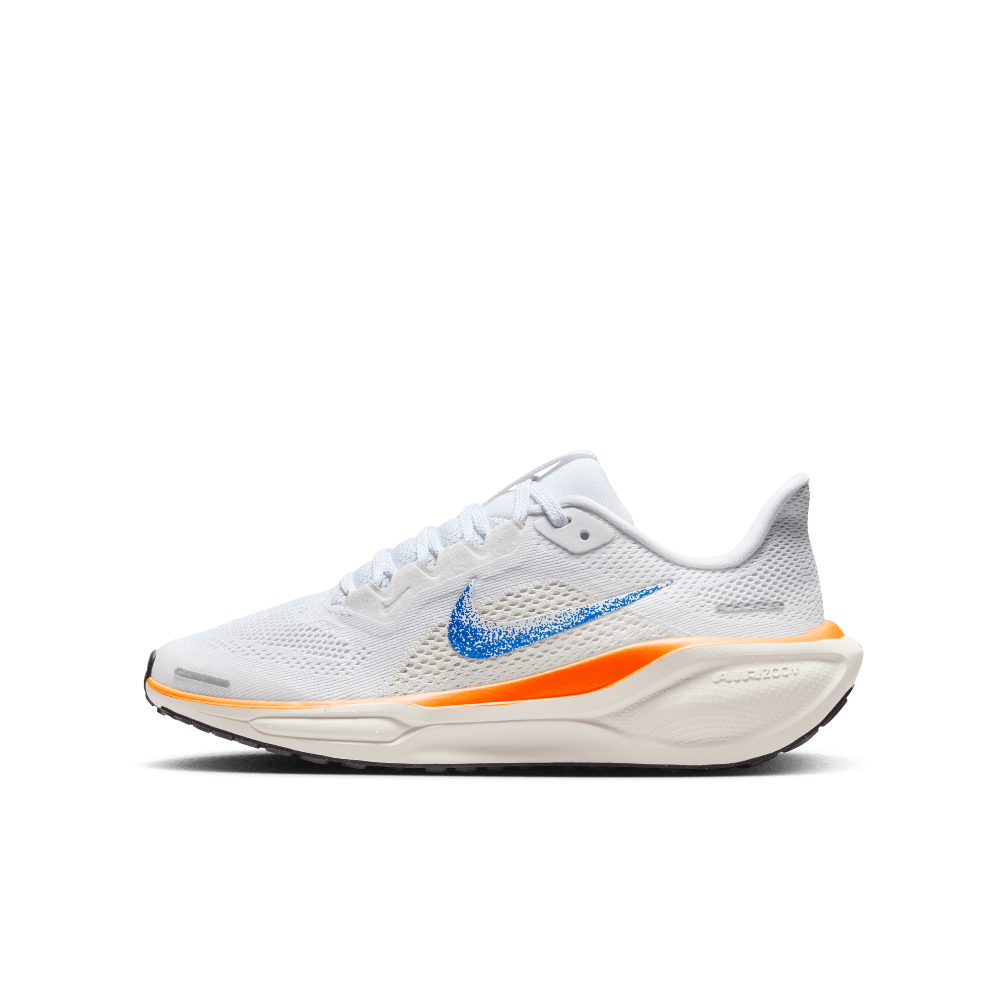Nike blue orange running shoes sales