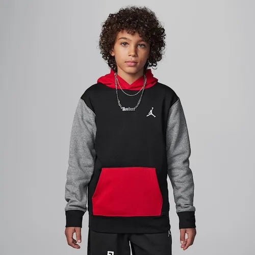 JORDAN KIDS MJ BROOKLYN BIG KIDS' FLEECE PULLOVER HOODIE