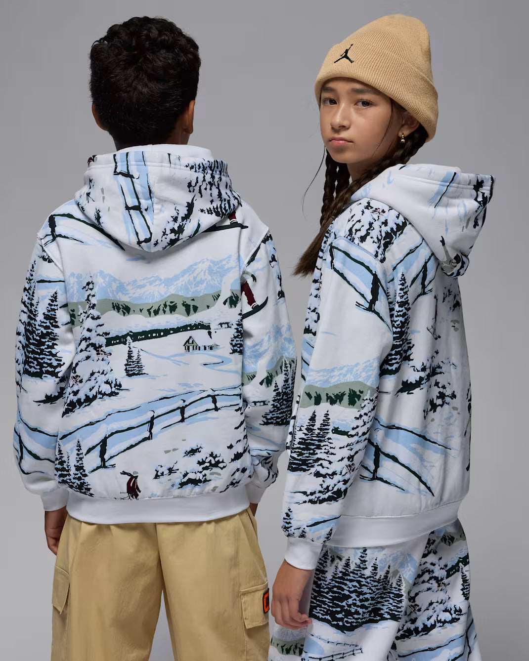 JORDAN BROOKLYN FLEECE BIG KIDS' HOLIDAY PULL OVER HOODIE