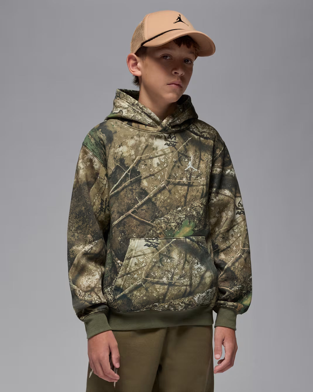 JORDAN BIG KIDS' REALTREE PULL OVER HOODIE (GS)