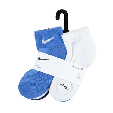 NIKE KIDS 6 PACK HOLIDAY QUARTER SOCKS