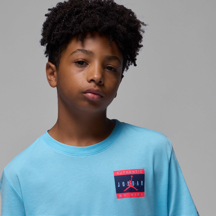JORDAN BIG KIDS' PRINTED LABEL T-SHIRT