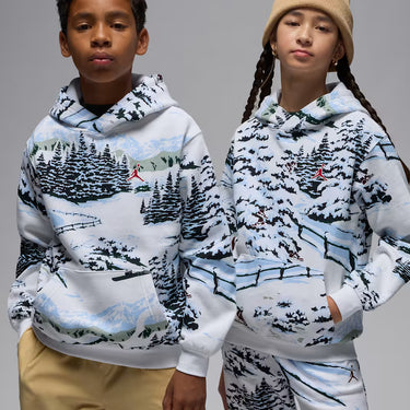 JORDAN BROOKLYN FLEECE BIG KIDS' HOLIDAY PULL OVER HOODIE