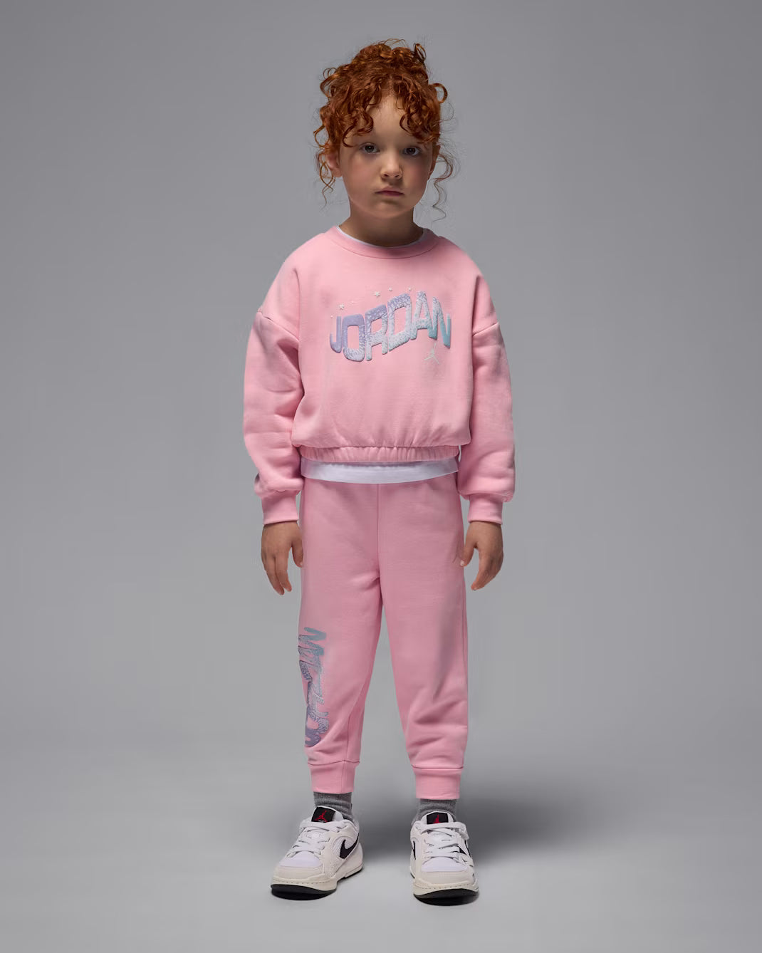 JORDAN KIDS JUMPMAN CLUB BUBBLE FLEECE SET (TD)