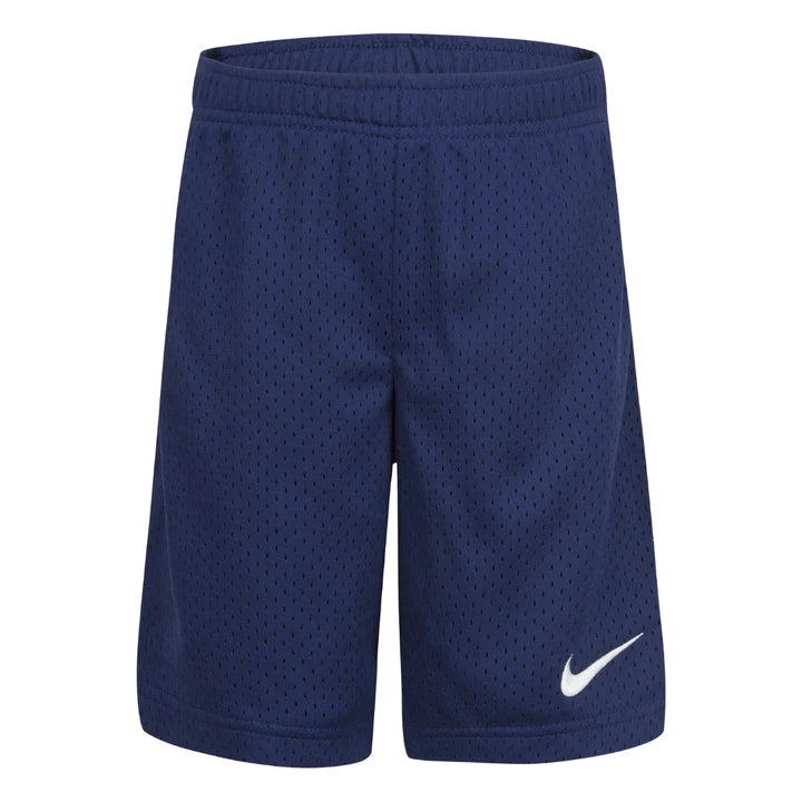 NIKE MESH KNIT SHORTS BINARY BLUE (LITTLE KIDS)