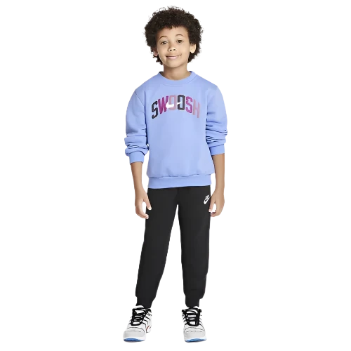 NIKE SPORTSWEAR POWDER PLAY LITTLE CHILDREN'S LIGHT WEIGHT FLEECE 2-PIECE CREW