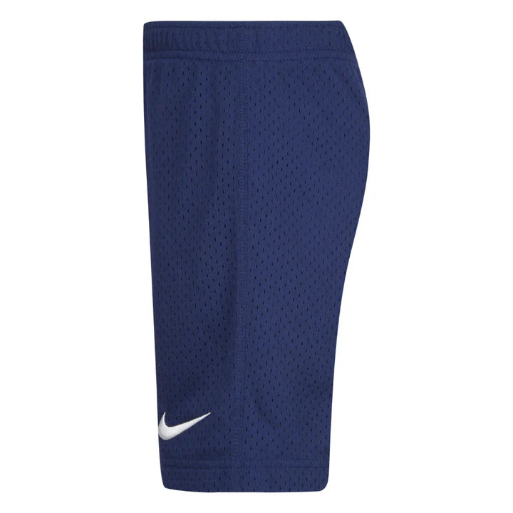 NIKE MESH KNIT SHORTS BINARY BLUE (LITTLE KIDS)