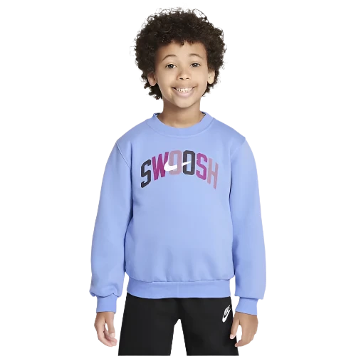 NIKE SPORTSWEAR POWDER PLAY LITTLE CHILDREN'S LIGHT WEIGHT FLEECE 2-PIECE CREW