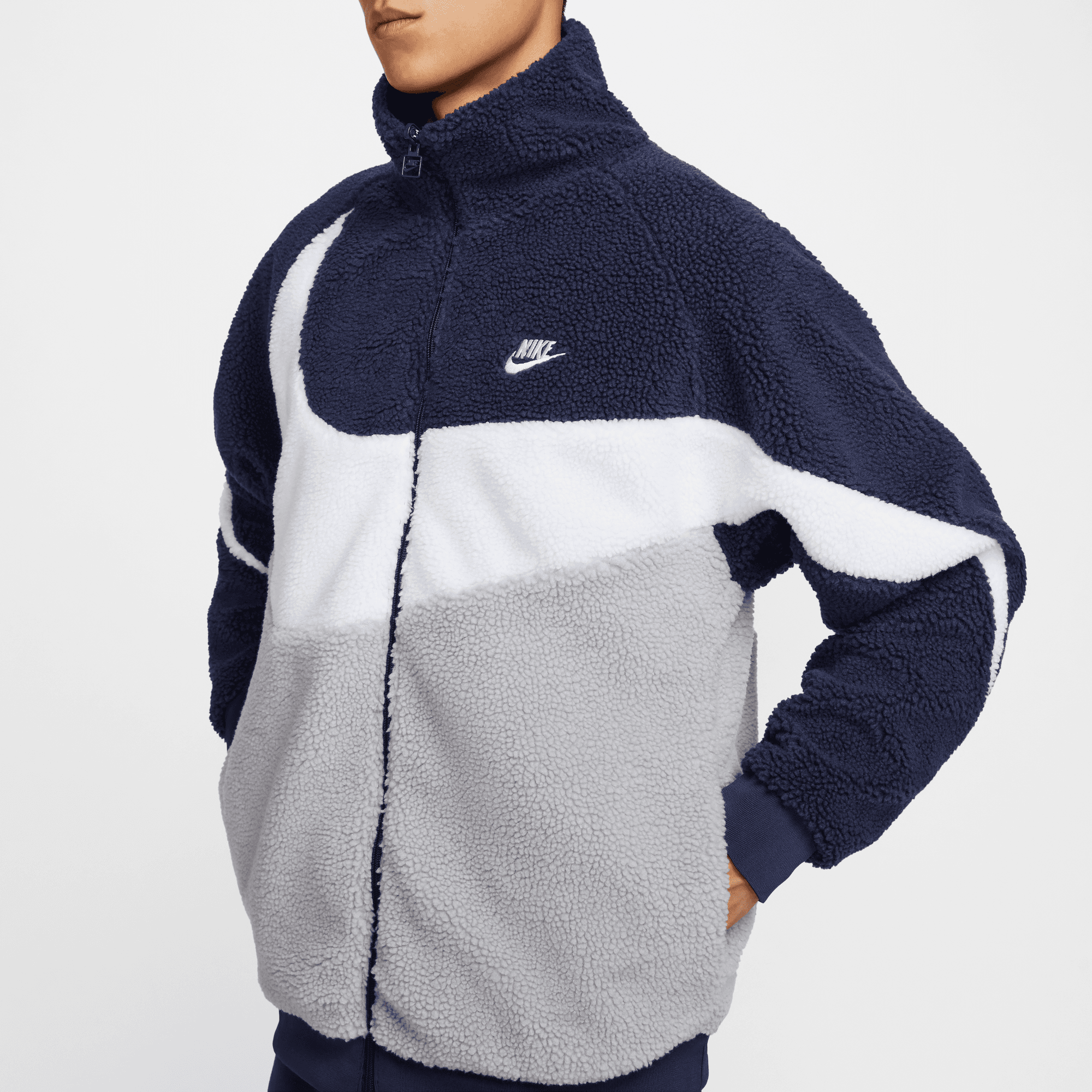 Nike sportswear vaporwave swoosh reversible jacket discount