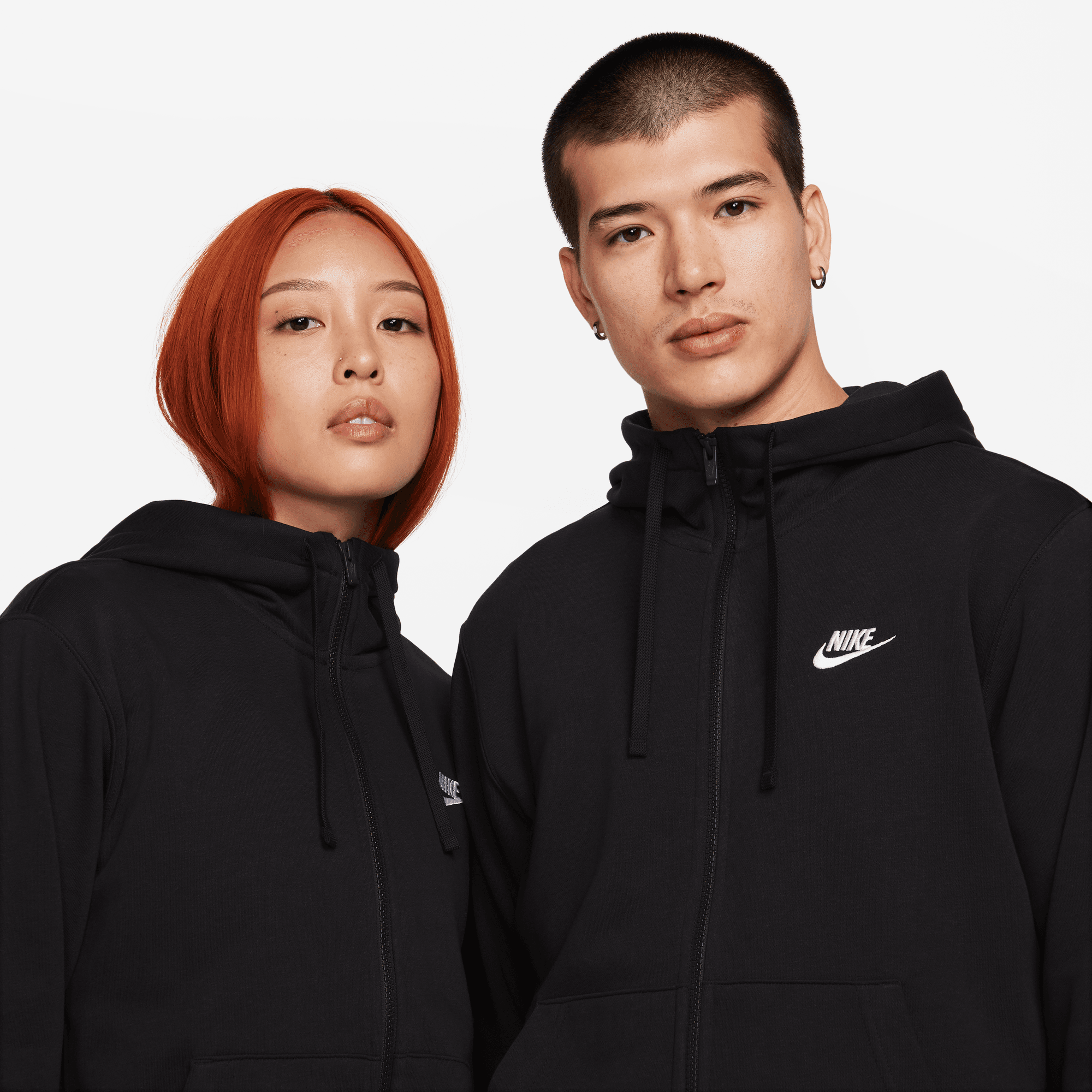 NIKE SPORTSWEAR CLUB MEN'S FULL-ZIP HOODIE