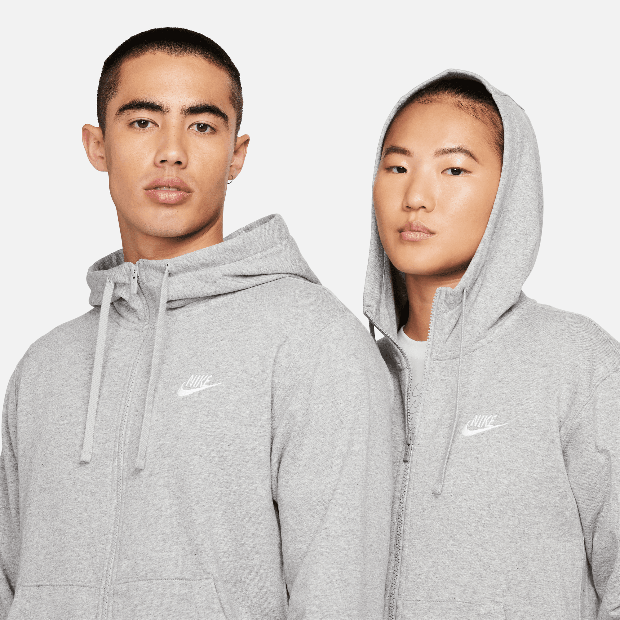 NIKE SPORTSWEAR CLUB MEN'S FULL-ZIP HOODIE