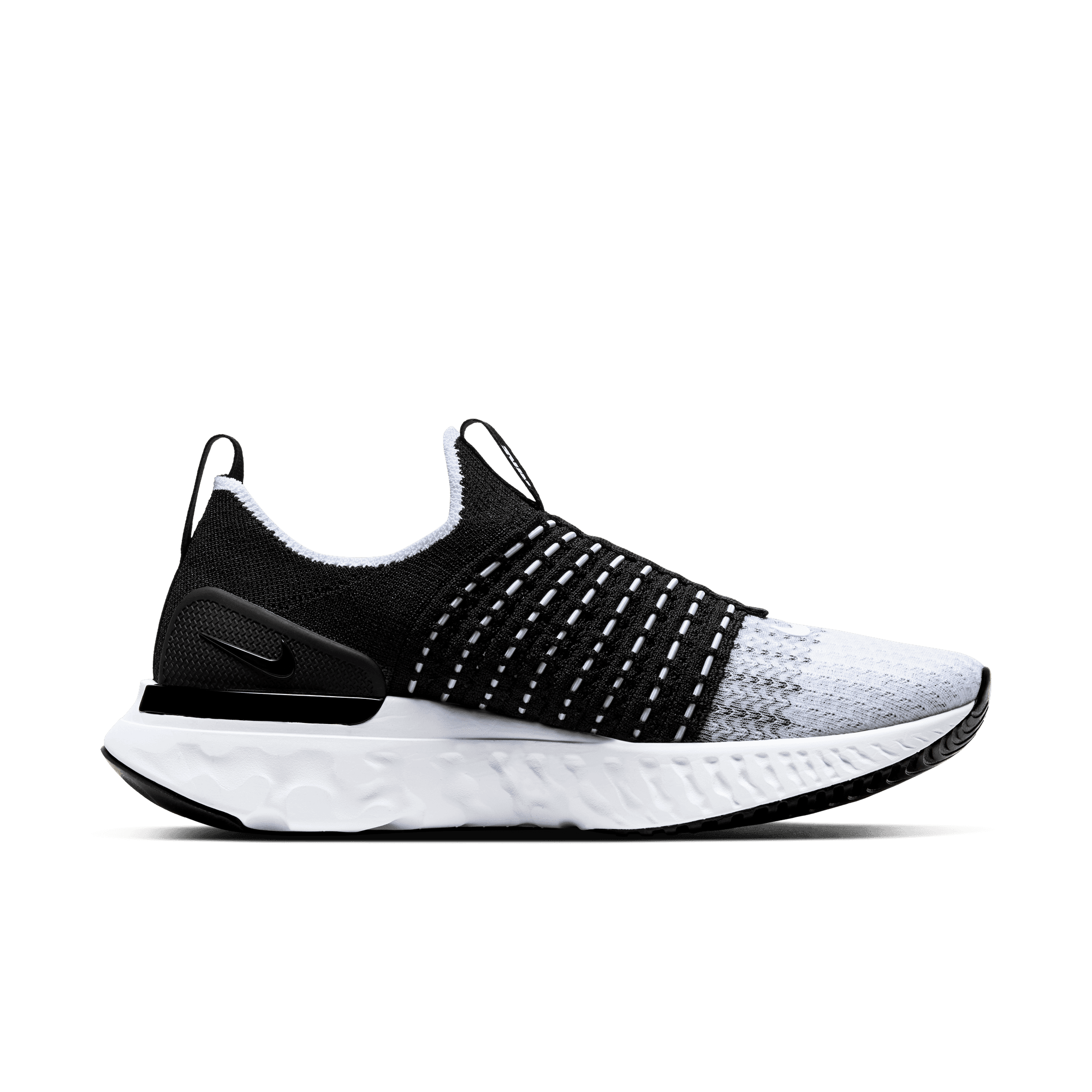 Flyknit react womens black clearance