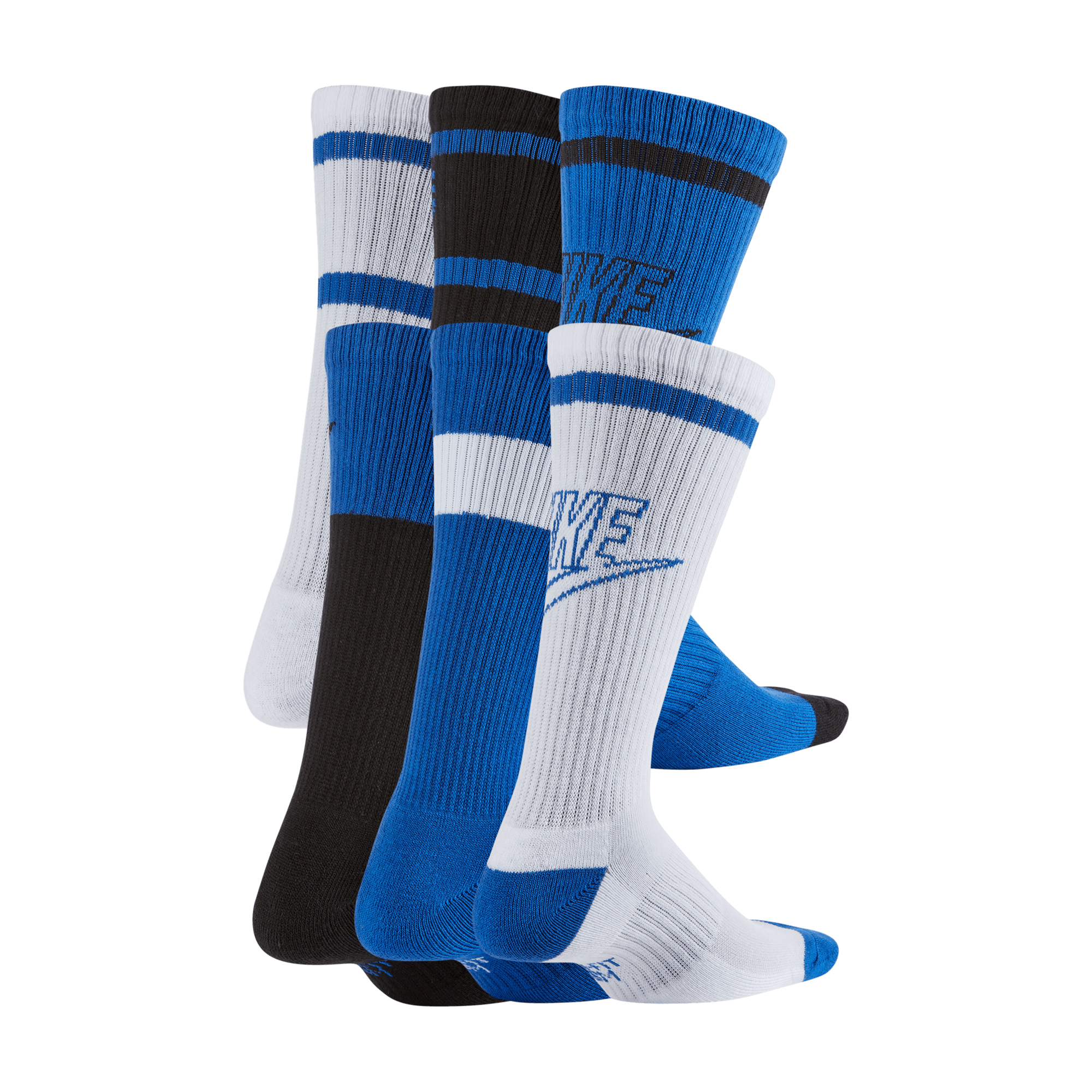 NIKE EVERYDAY KIDS' CUSHIONED CREW SOCKS (6 PAIRS)