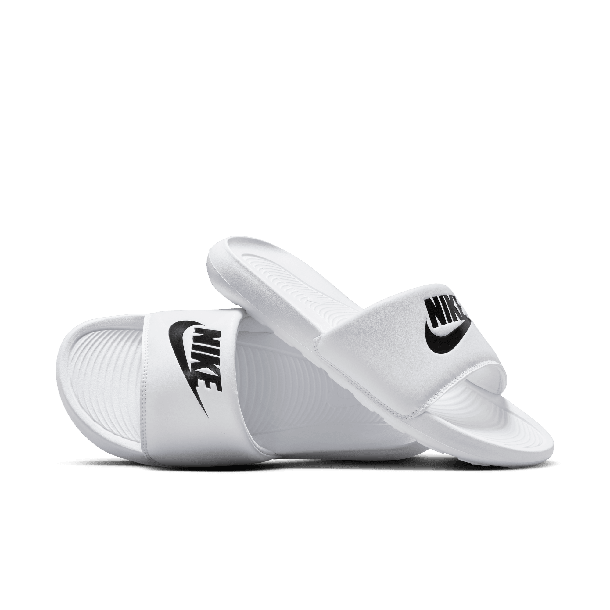 NIKE VICTORI ONE WOMEN S SLIDES WHITE BLACK WHITE Park Access