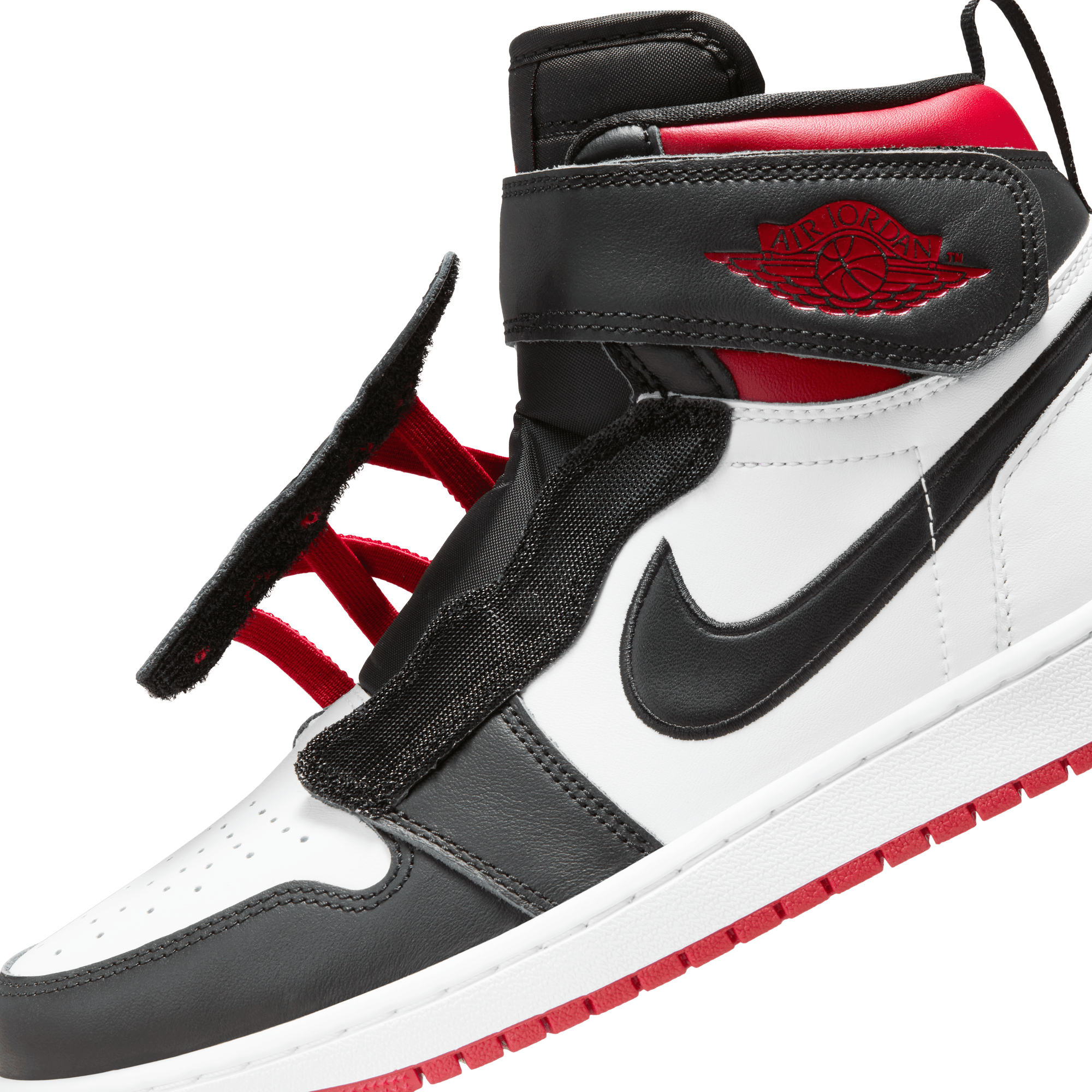 AIR JORDAN 1 HI FLYEASE MEN S SHOES WHITE BLACK GYM RED WHITE