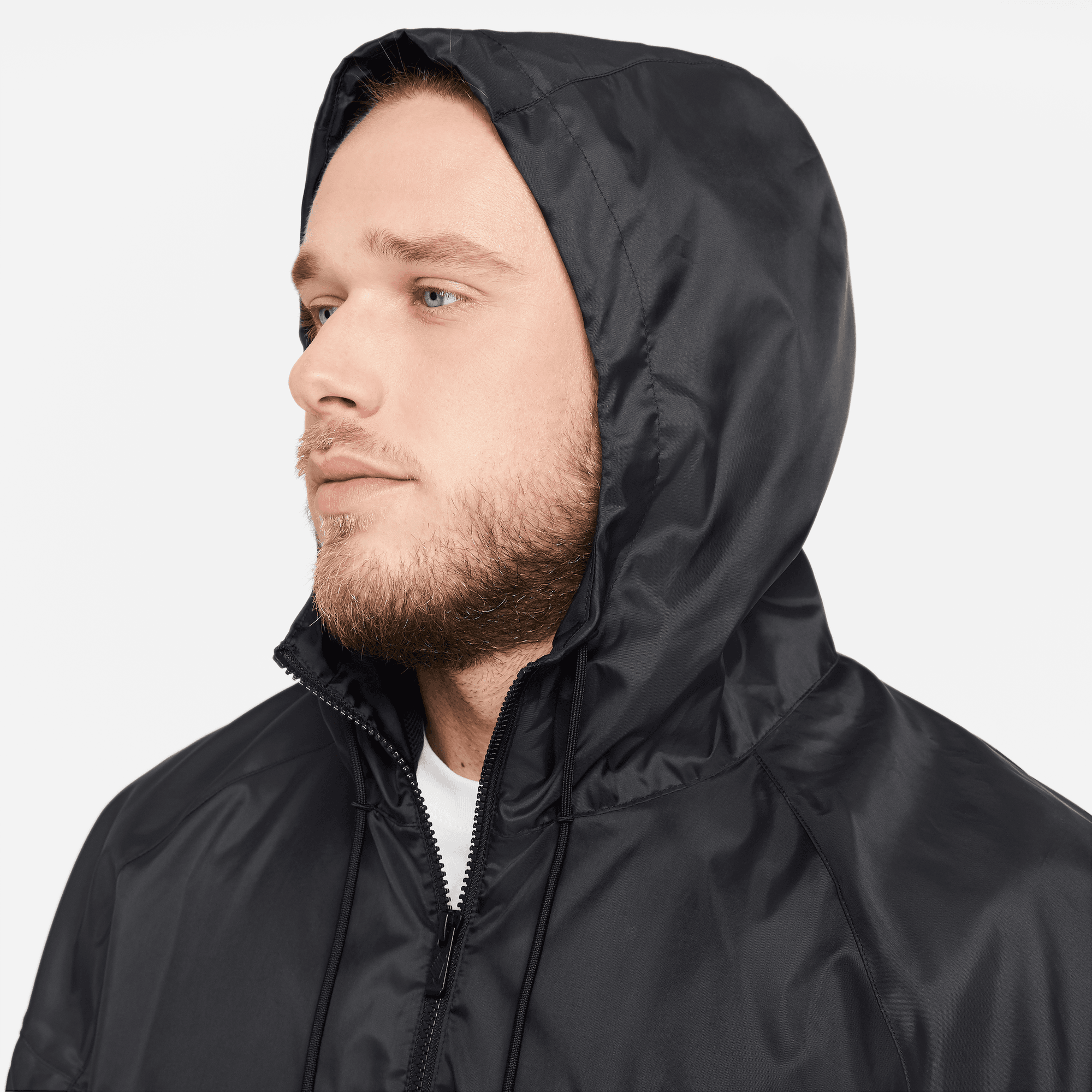 NIKE SPORTSWEAR WINDRUNNER MEN'S HOODED JACKET BLACK/WHITE – Park