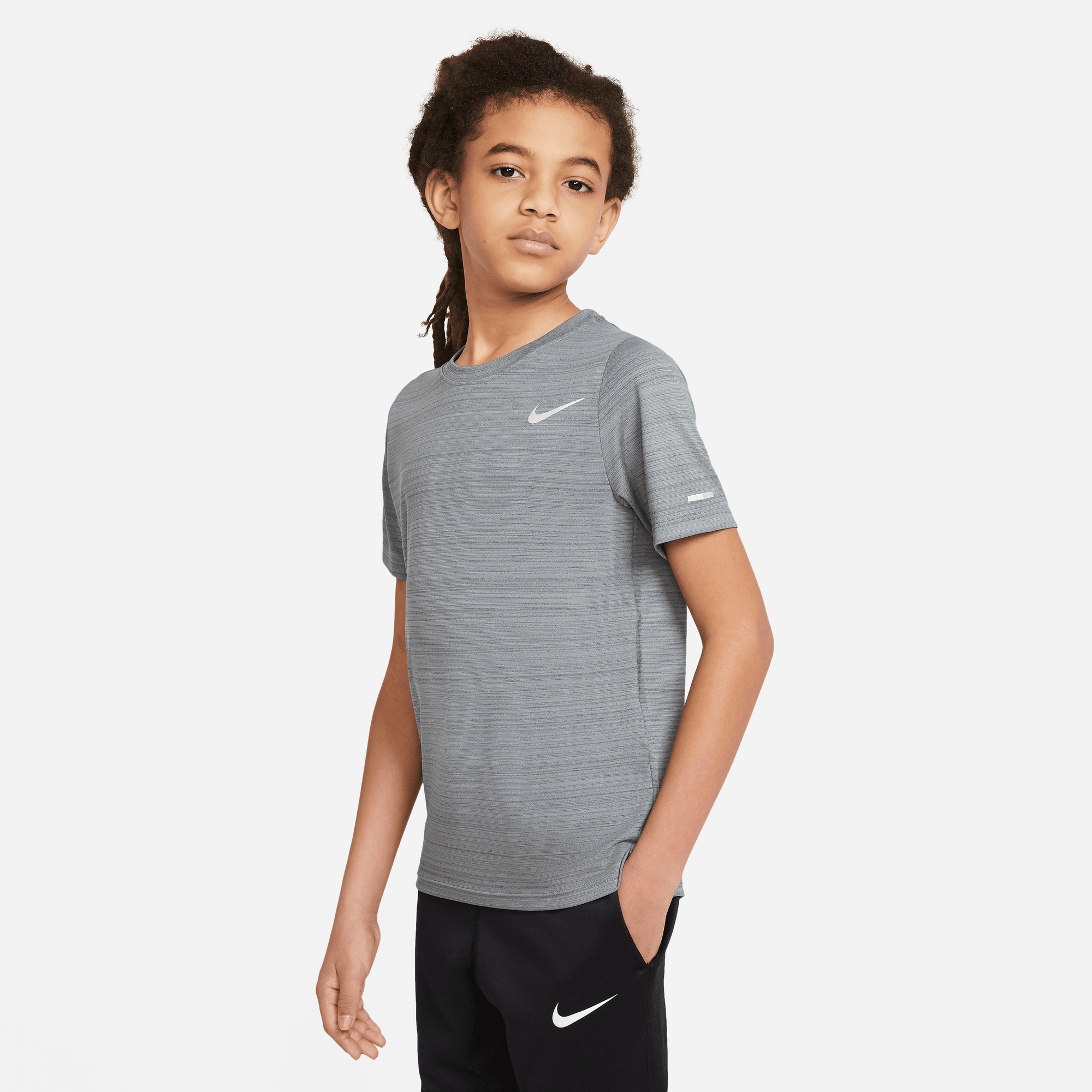 NIKE DRI-FIT MILER BIG KIDS' (BOYS') TRAINING TOP