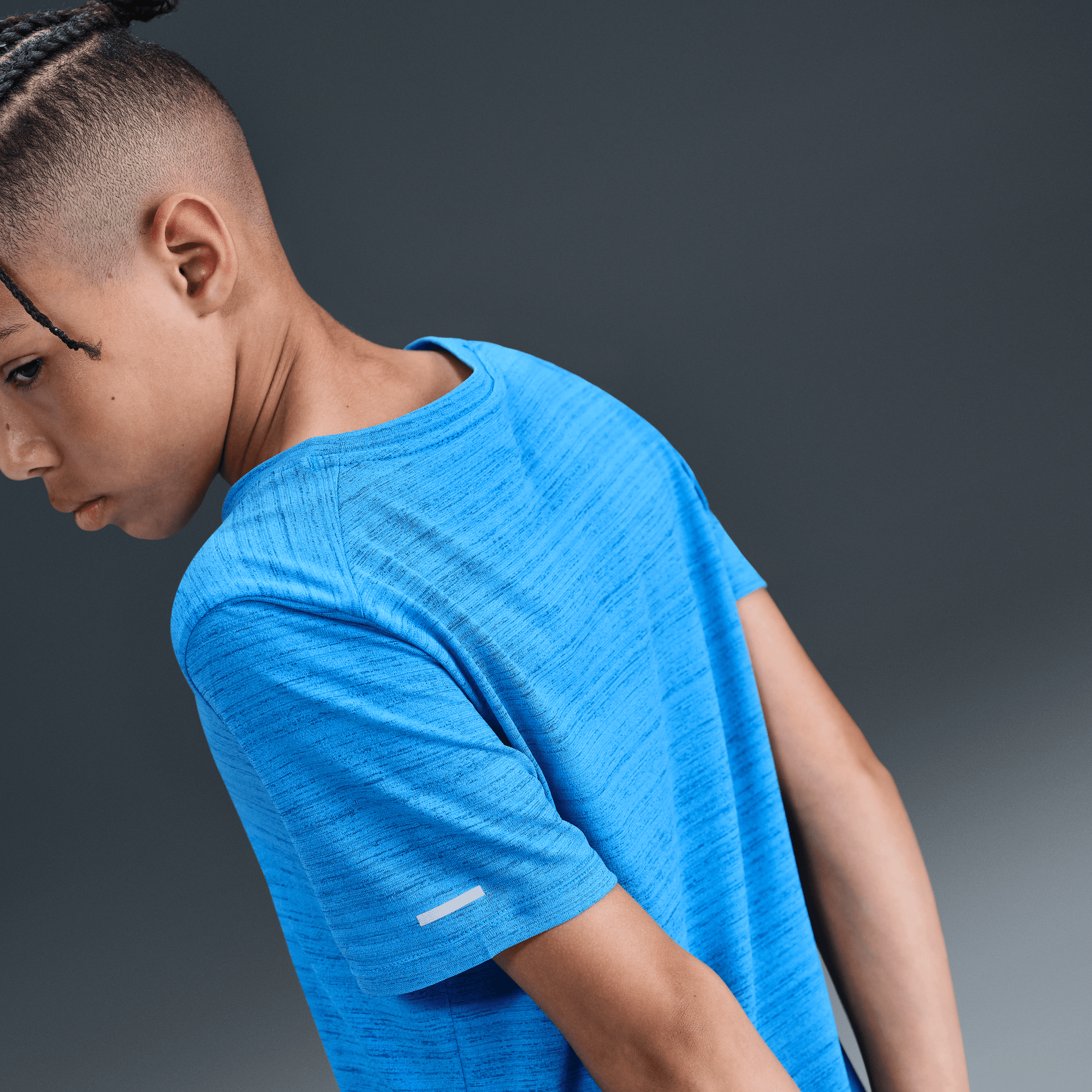 NIKE DRI-FIT MILER BIG KIDS' (BOYS') TRAINING TOP