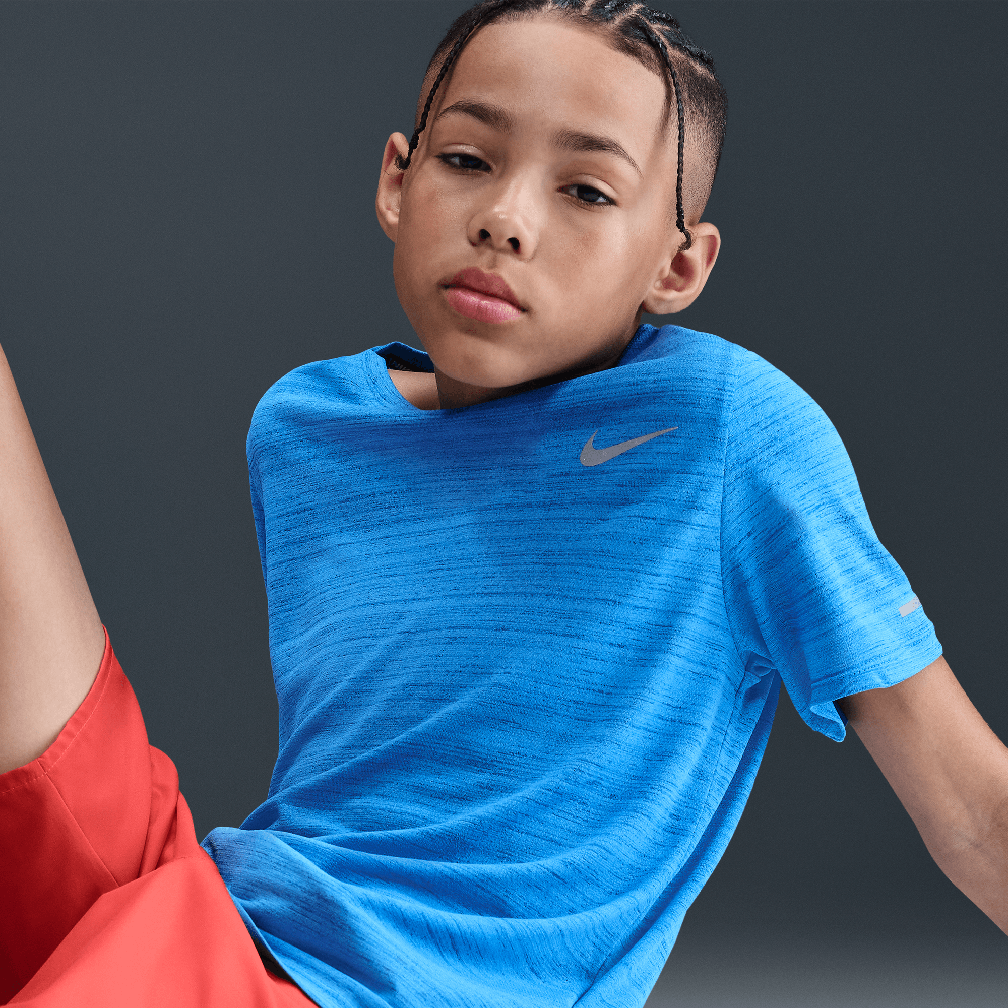 NIKE DRI-FIT MILER BIG KIDS' (BOYS') TRAINING TOP