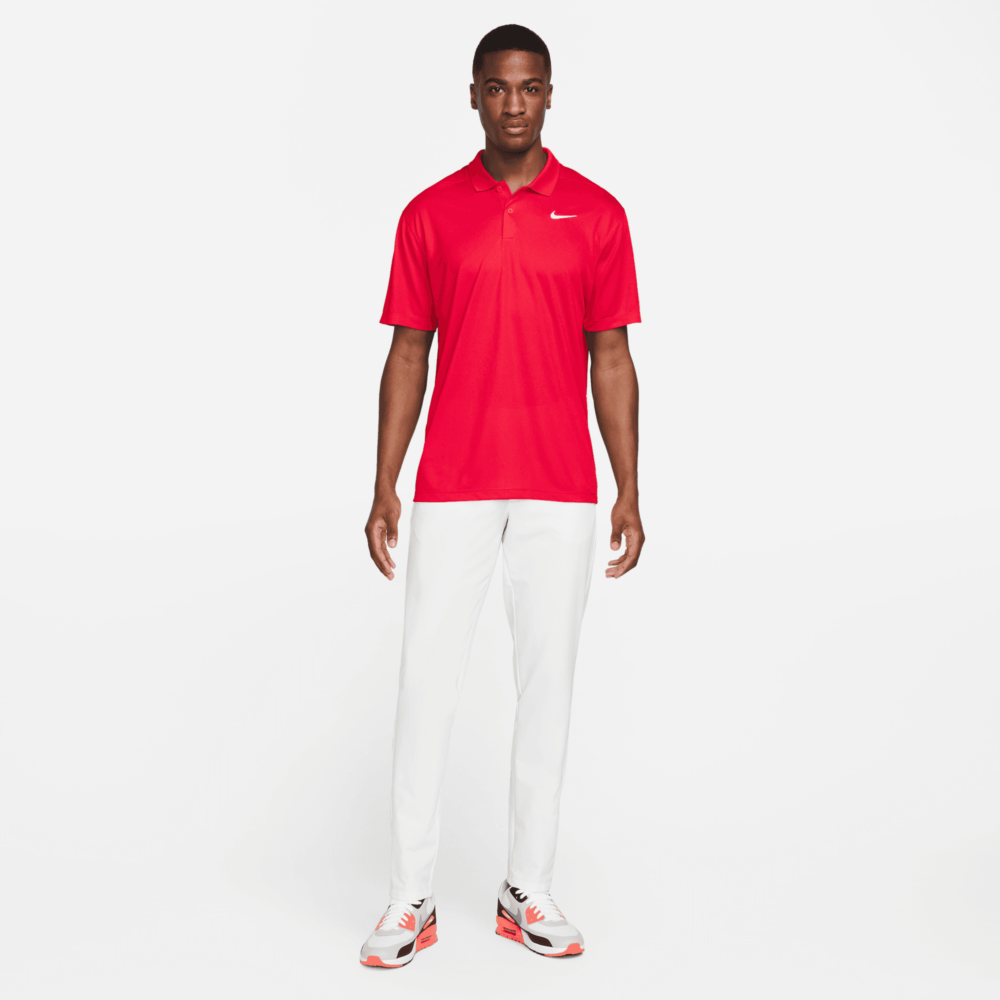 red nike polo golf