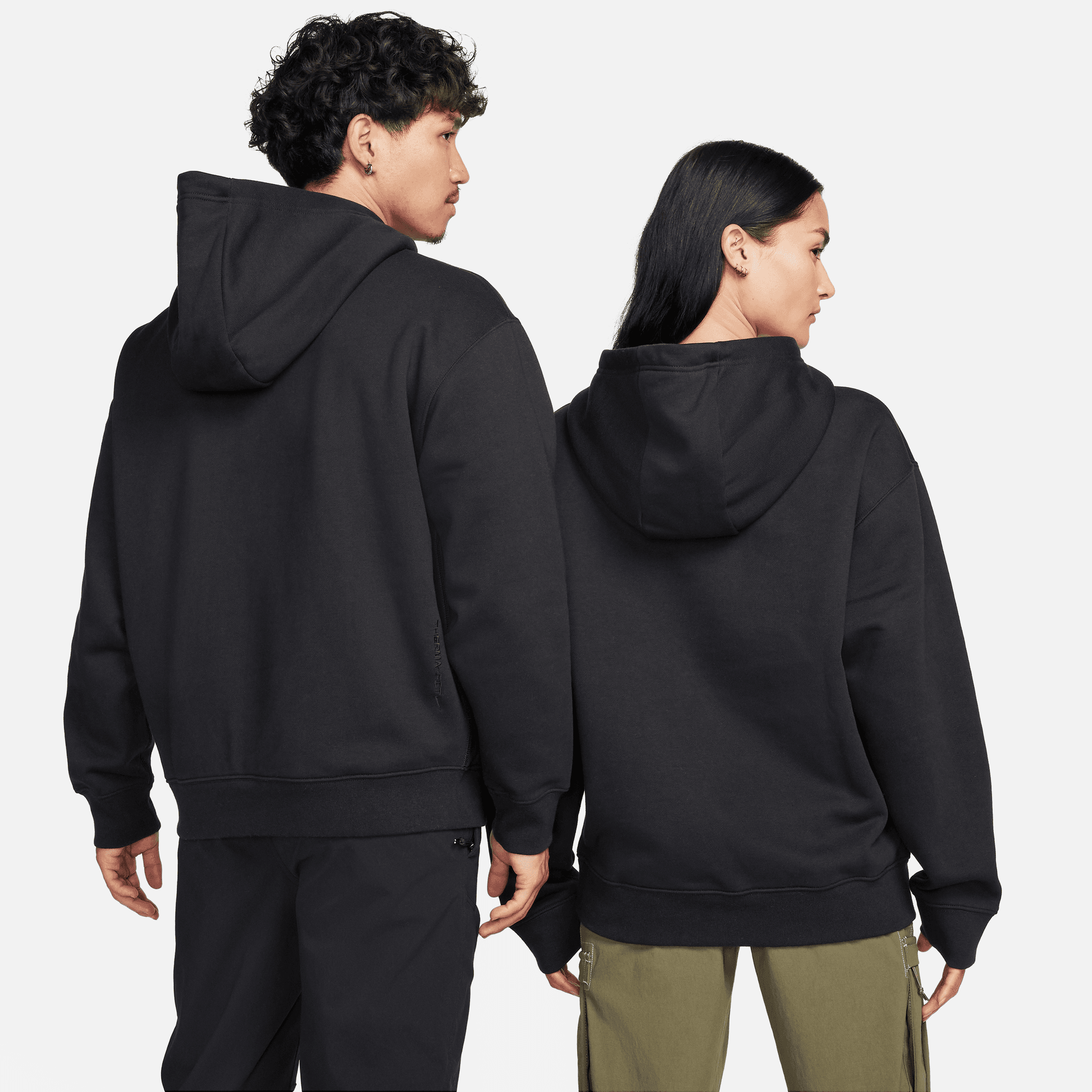 Nike ACG Therma-FIT Fleece Pullover Hoodie Black - BLACK/ANTHRACITE/SUMMIT  WHITE