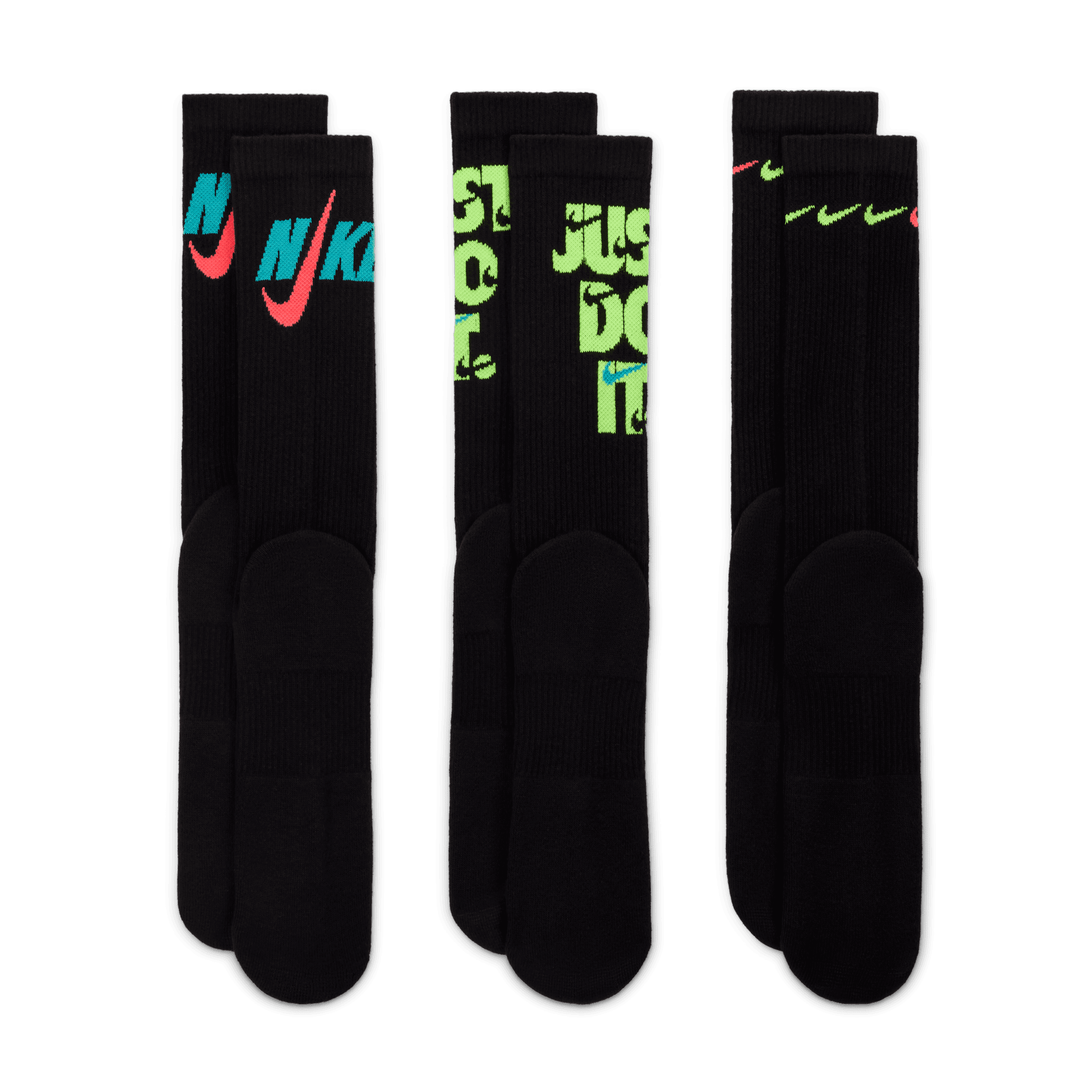 NIKE EVERYDAY PLUS CUSHIONED CREW SOCKS (3 PAIRS)