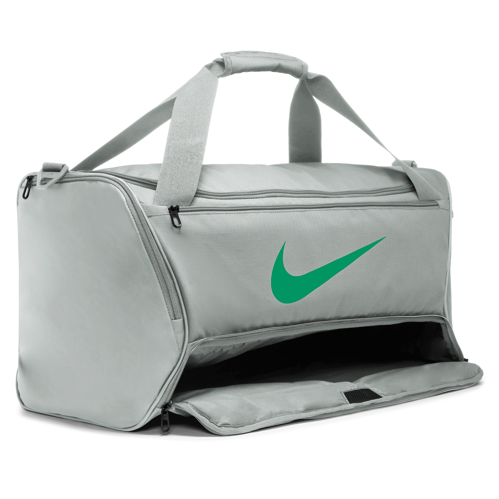 Lime green nike duffel top bag