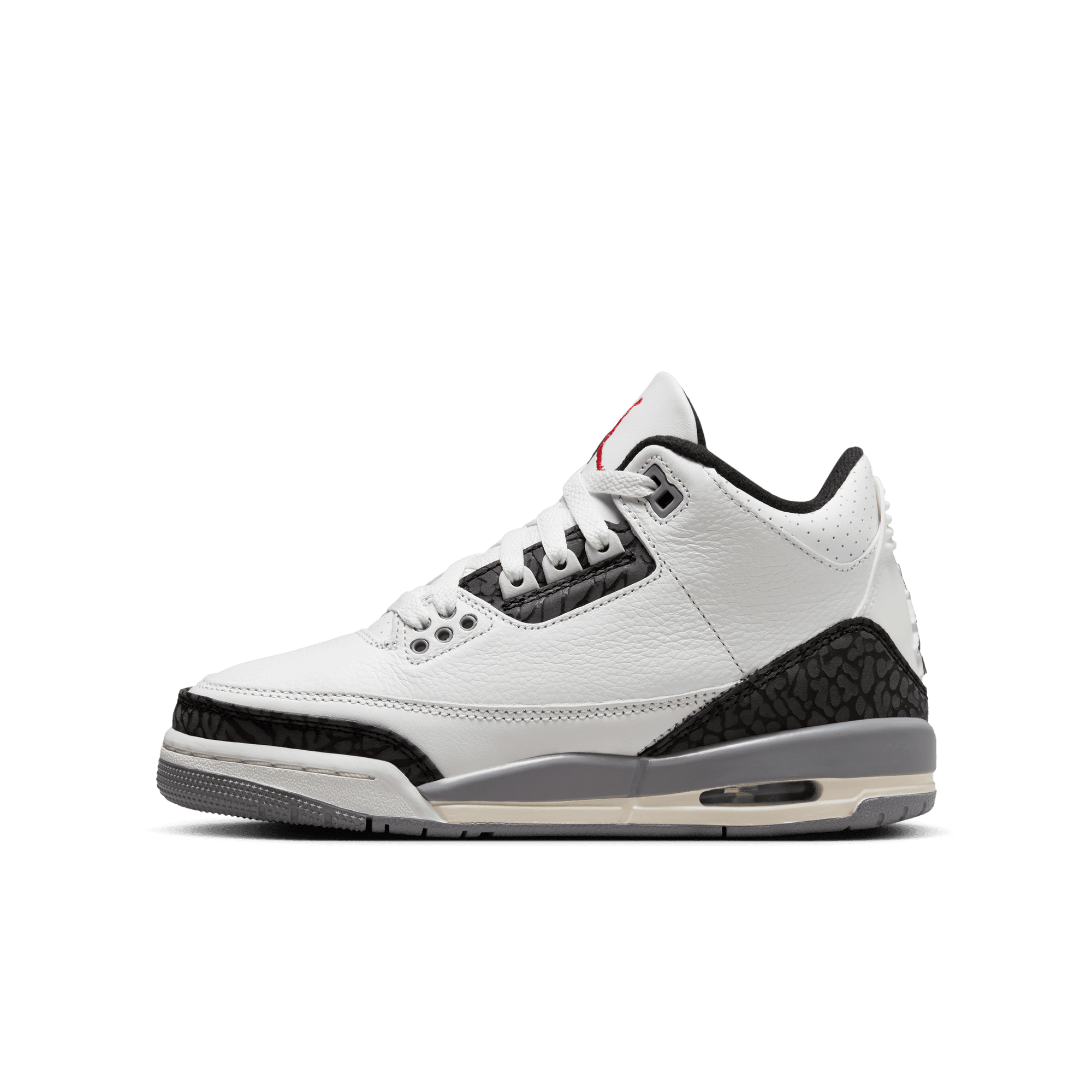 AIR JORDAN 3 RETRO "CEMENT GREY" BIG KIDS' SHOES