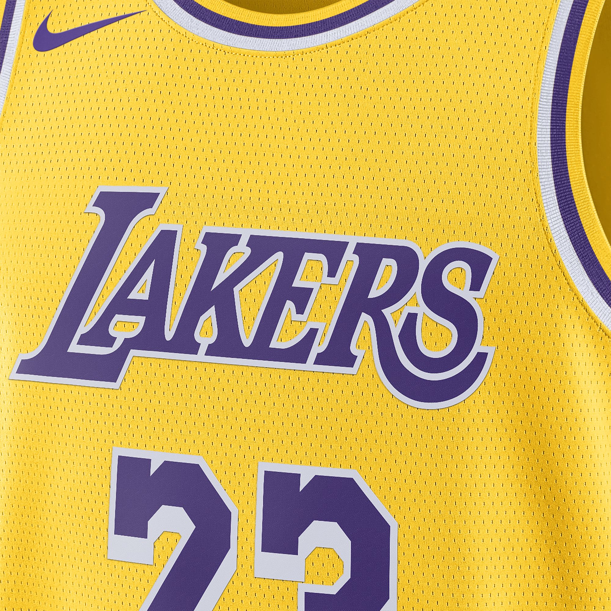 LOS ANGELES LAKERS ICON EDITION 2022/23 NIKE DRI-FIT NBA SWINGMAN JERSEY