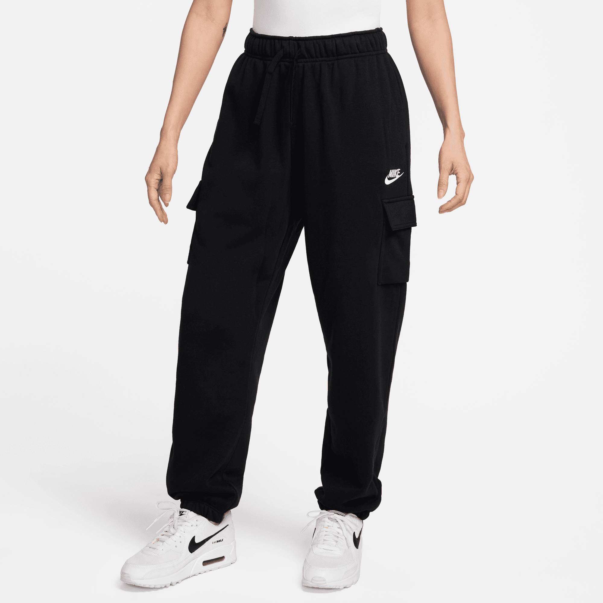 NIKE SPORTSWEAR CLUB FLEECE WOMEN'S MID-RISE OVERSIZED CARGO SWEATPANTS