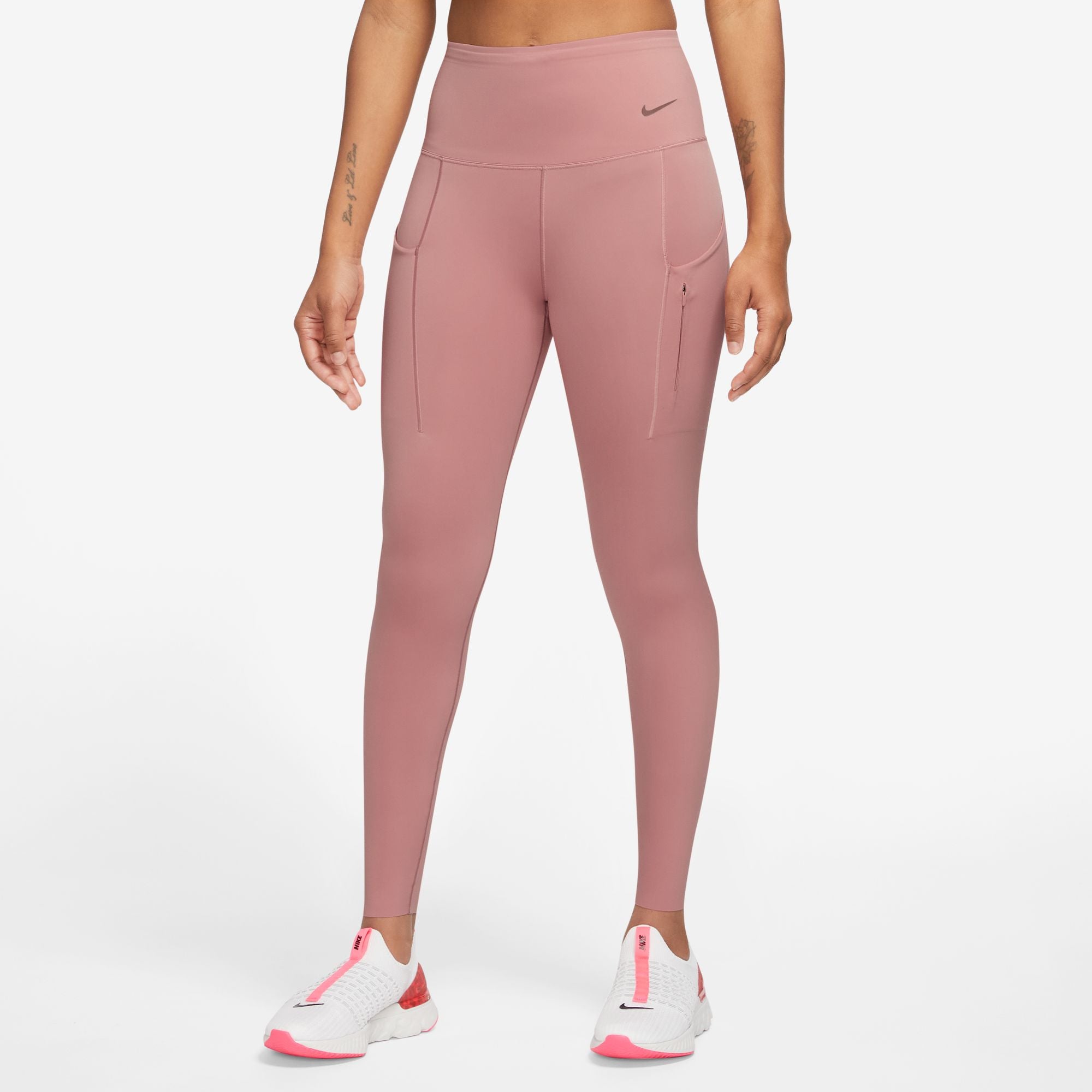 NIKE GO WOMENS FIRM-SUPPORT HIGH-WAISTED 7/8 LEGGINGS WITH POCKETS ...