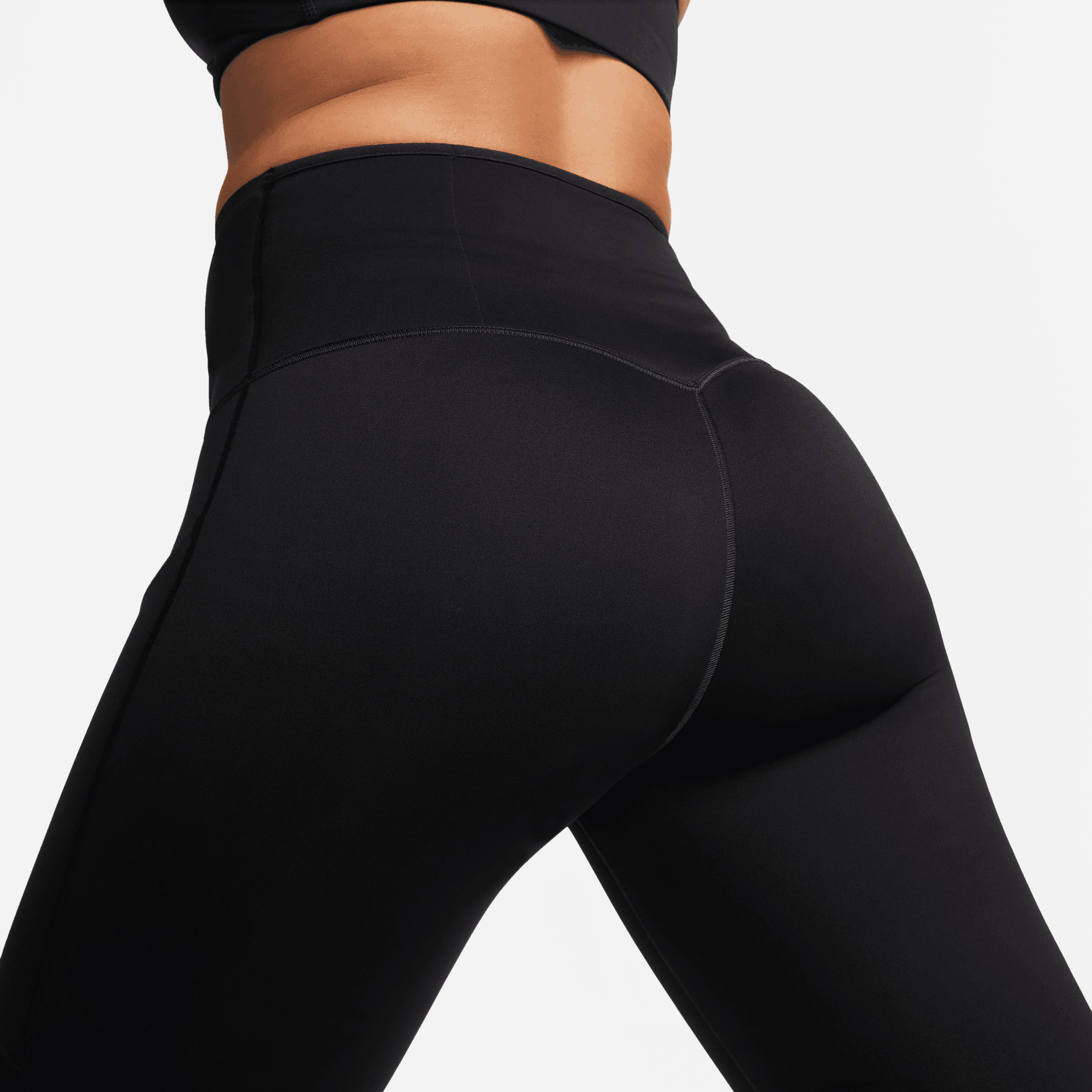 NIKE GO WOMEN'S FIRM-SUPPORT HIGH-WAISTED CROPPED LEGGINGS WITH POCKETS  BLACK/BLACK – Park Access