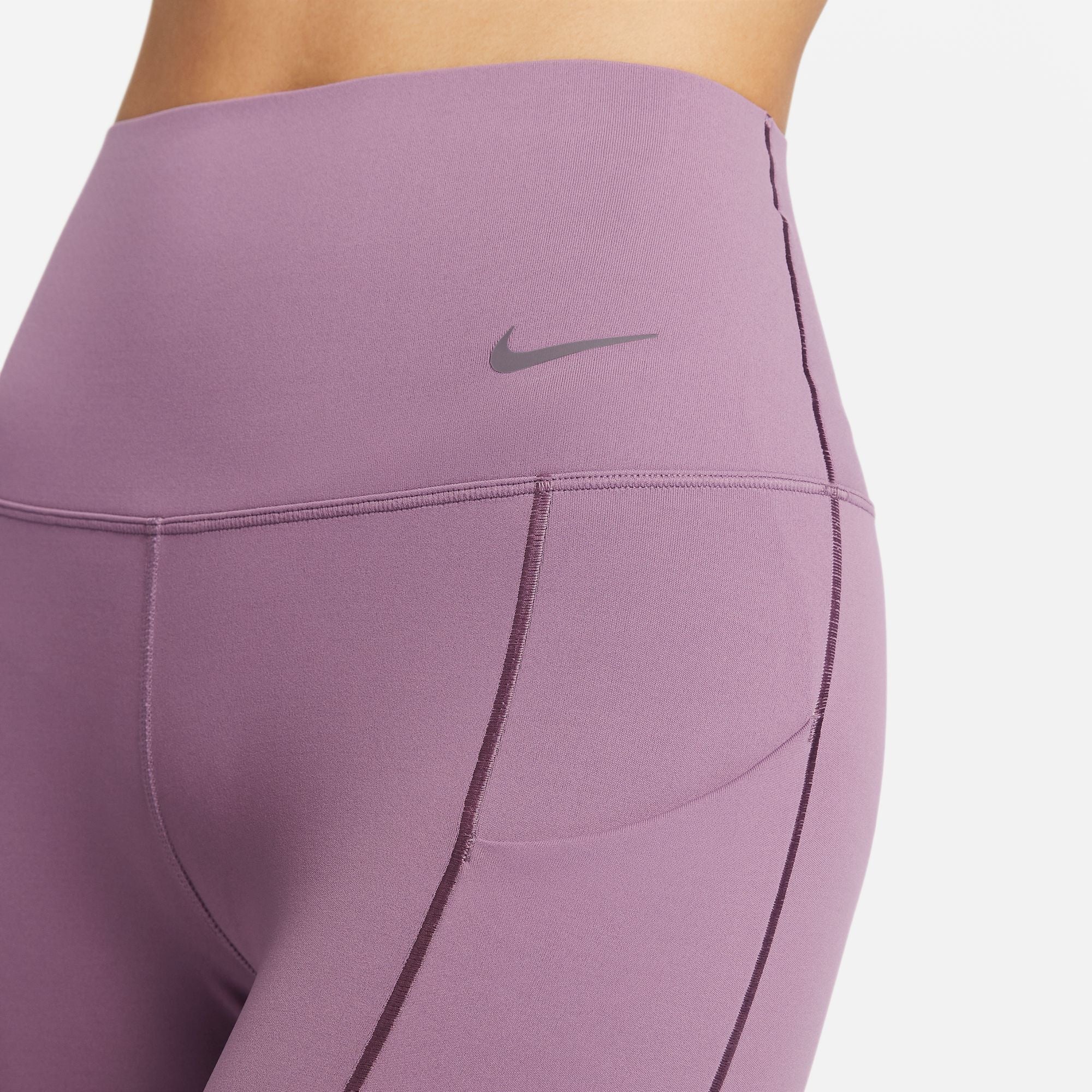 Nike Universa Dri-fit Medium Support High Waist leggings in Purple
