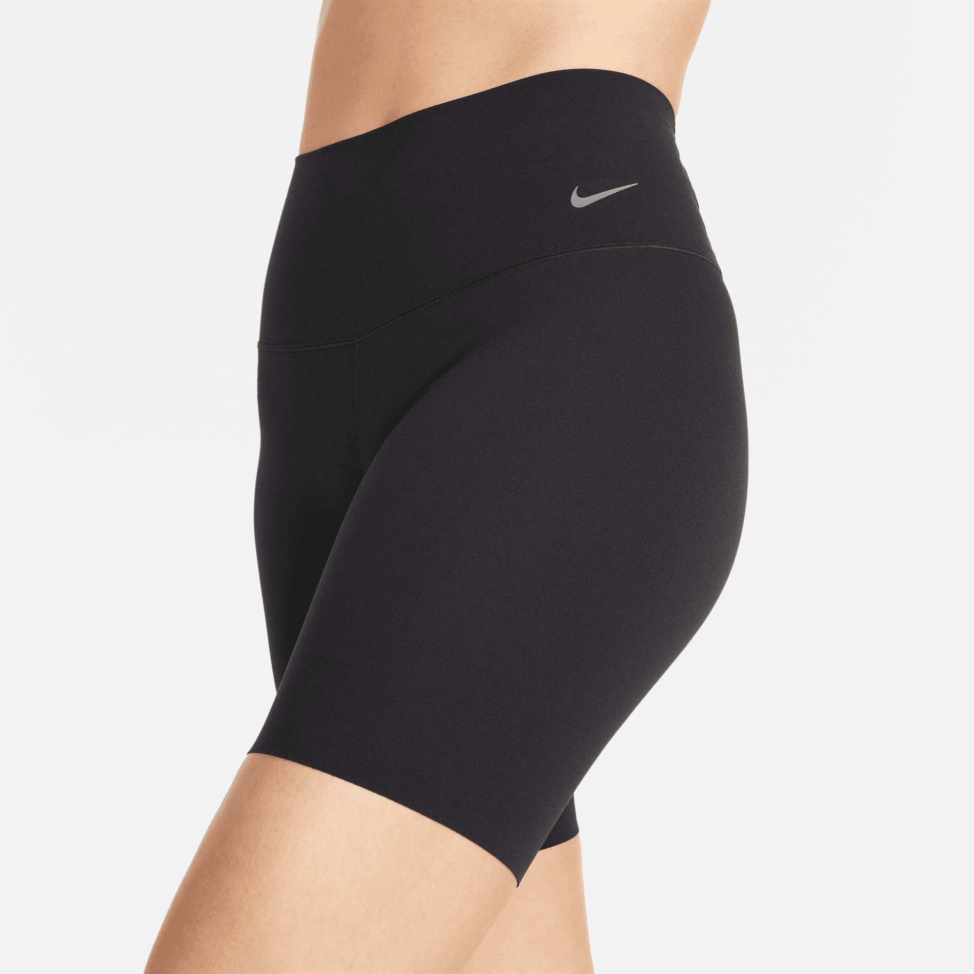 NIKE ZENVY WOMENS GENTLE-SUPPORT HIGH-WAISTED 8" BIKER SHORTS