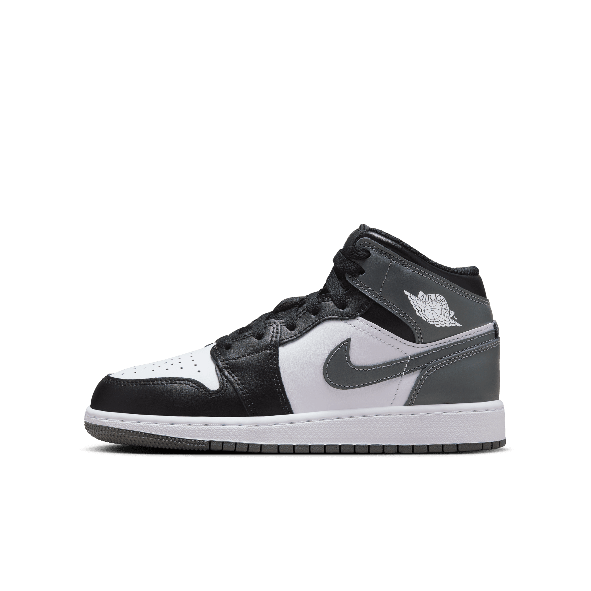 AIR JORDAN 1 MID BIG KIDS SHOES